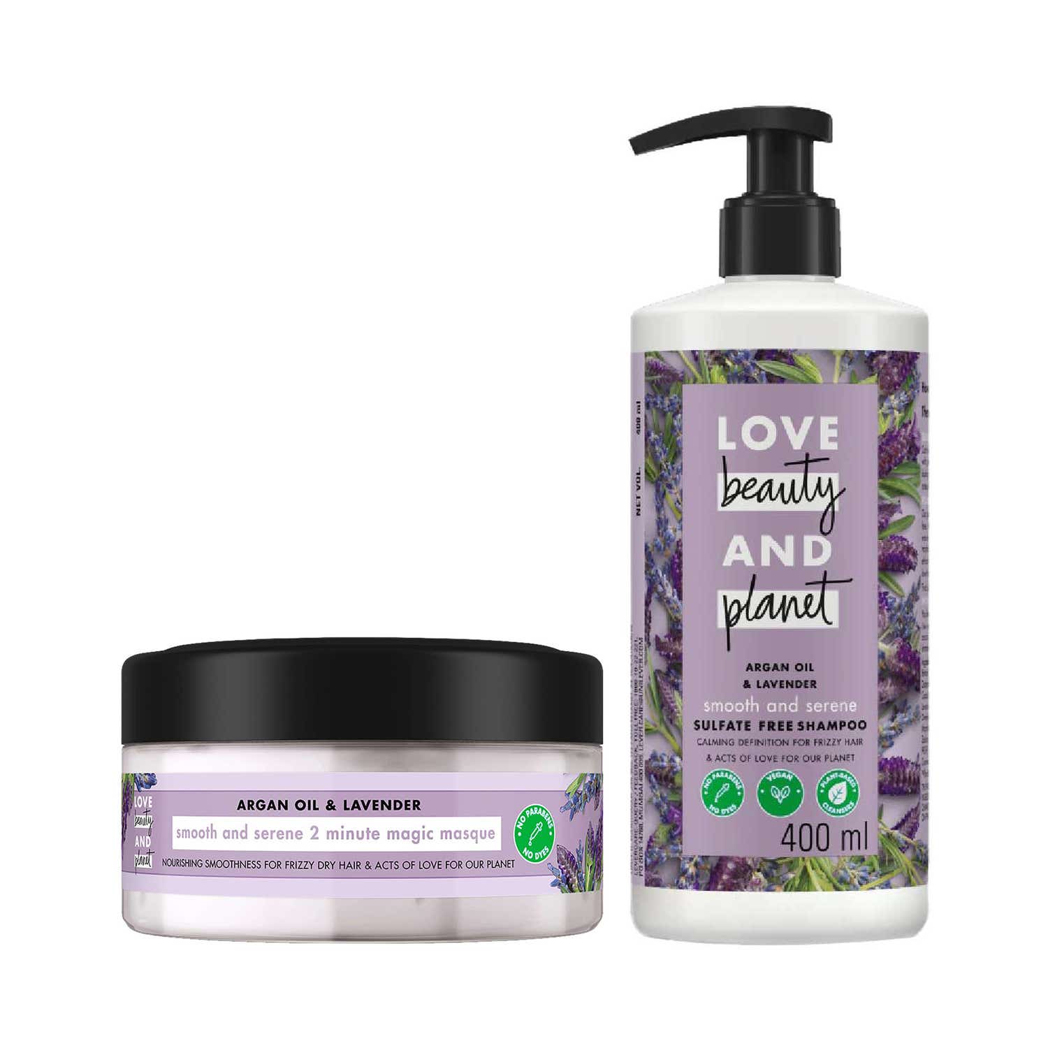 LOVE beauty AND planet | LOVE beauty AND planet Argan Oil, Lavender Shampoo & Hair Mask Combo