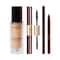 Charmacy Milano Matte Foundation 02+ Power Lash Mascara + Ultra Thin Stoke Pen (Dark Brunette) Combo