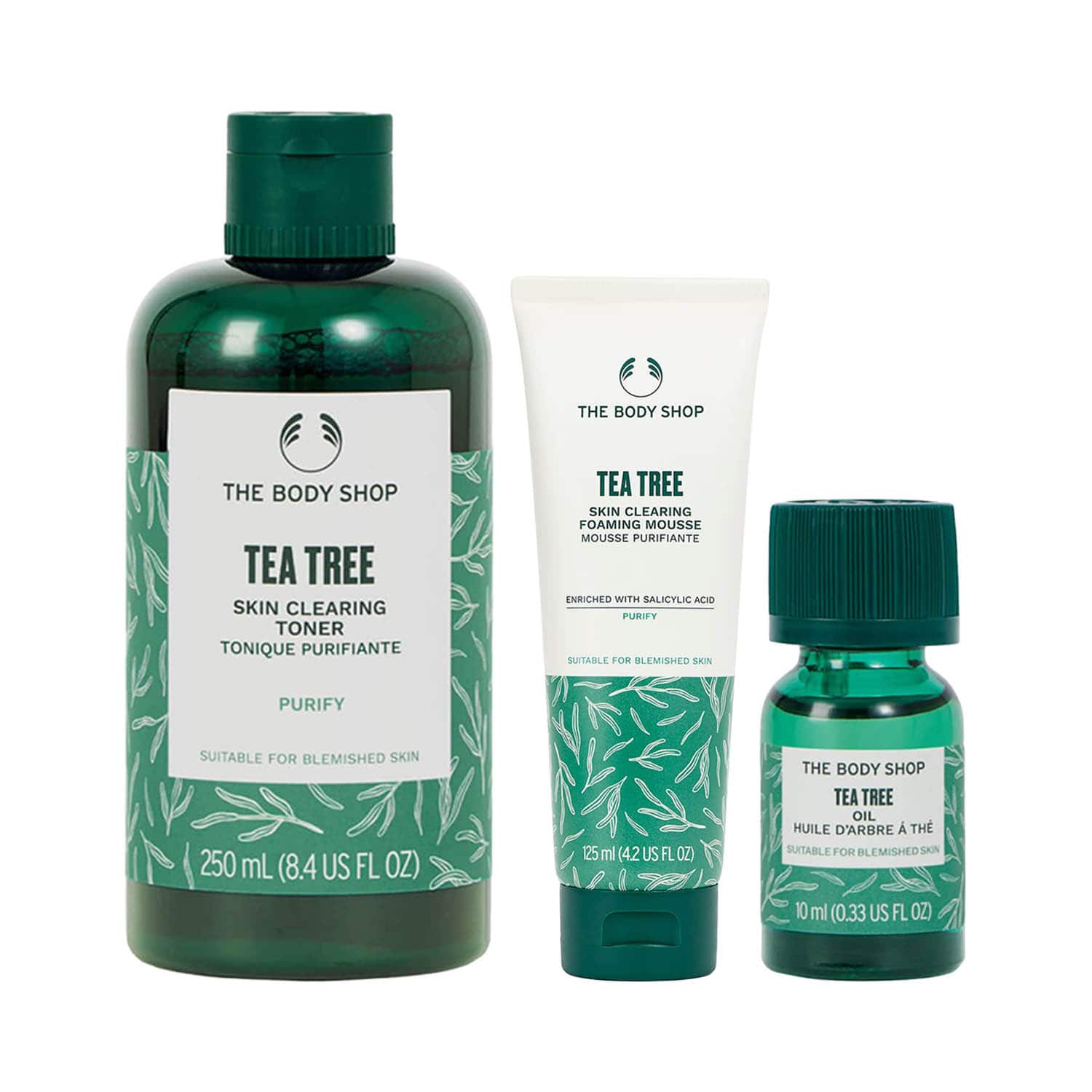 The Body Shop | The Body Shop Tea Tree Foaming Cleanser, Toner & Oil Combo