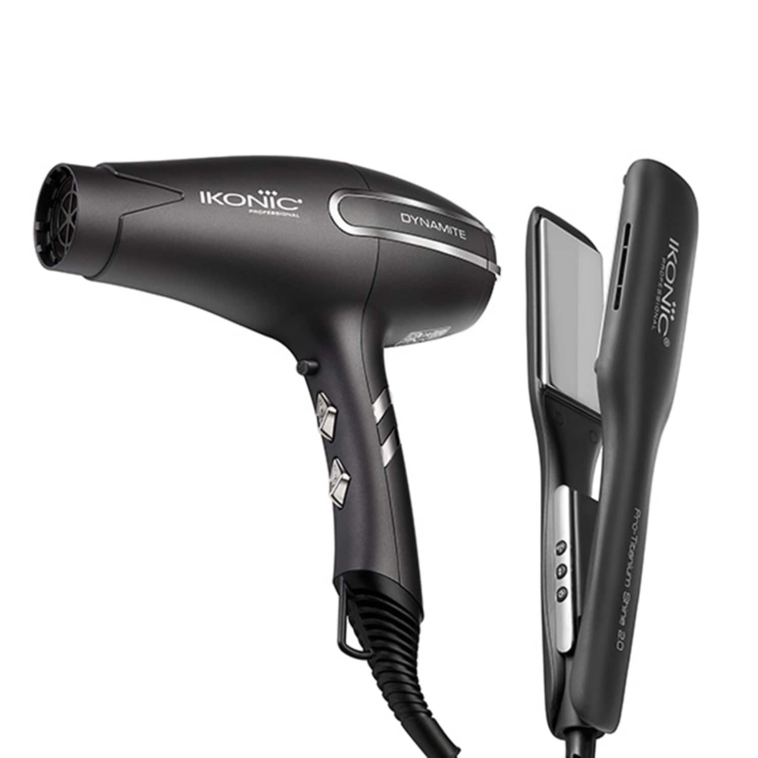 Ikonic Professional | Ikonic Professional Dynamic Hair Dryer and Pro Titanium Shine Hair Straightener Combo