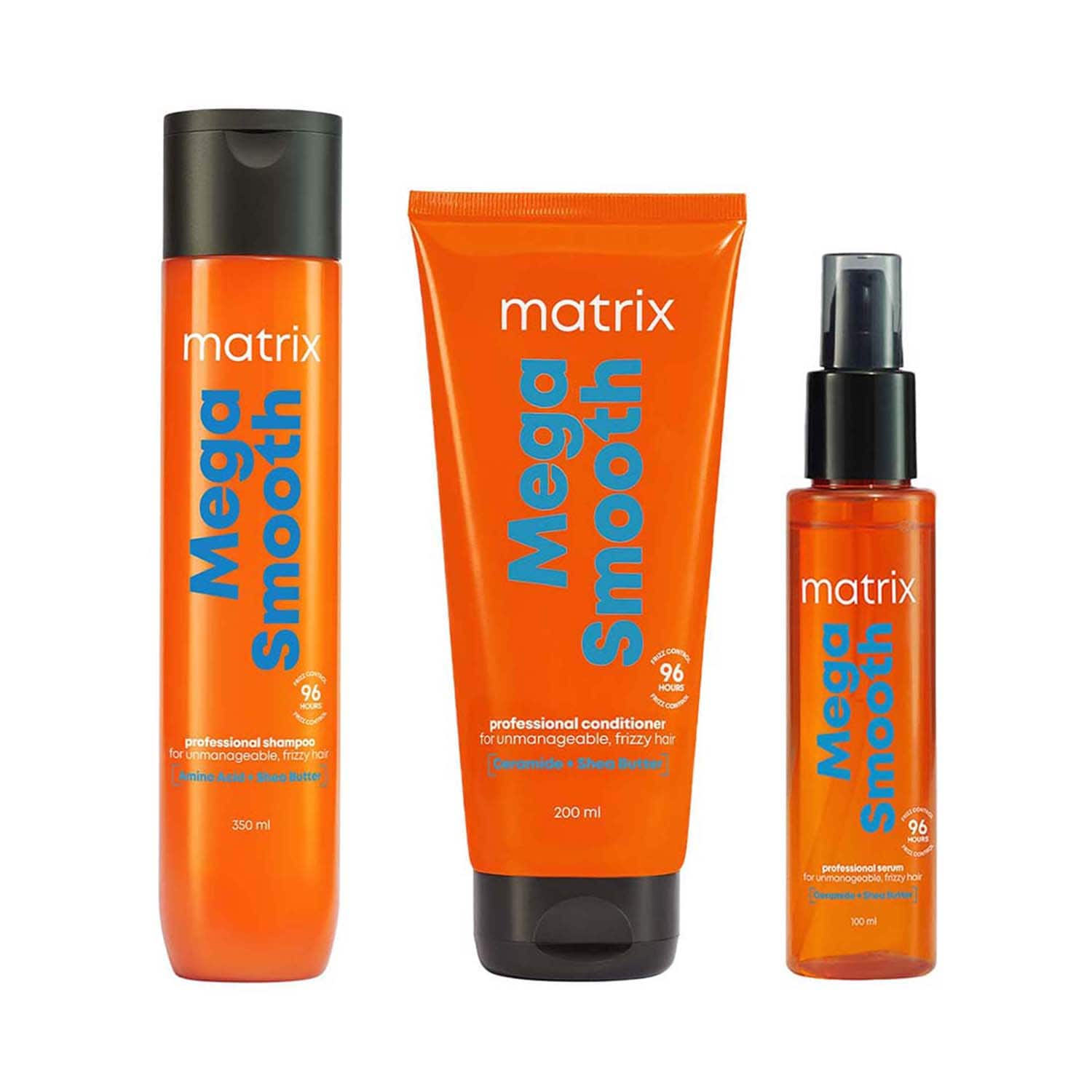 Matrix | Matrix Opti.Care Shampoo & Conditioner for Frizzy Hair 96Hr Frizz Control (350 ml+196 g+100 ml)