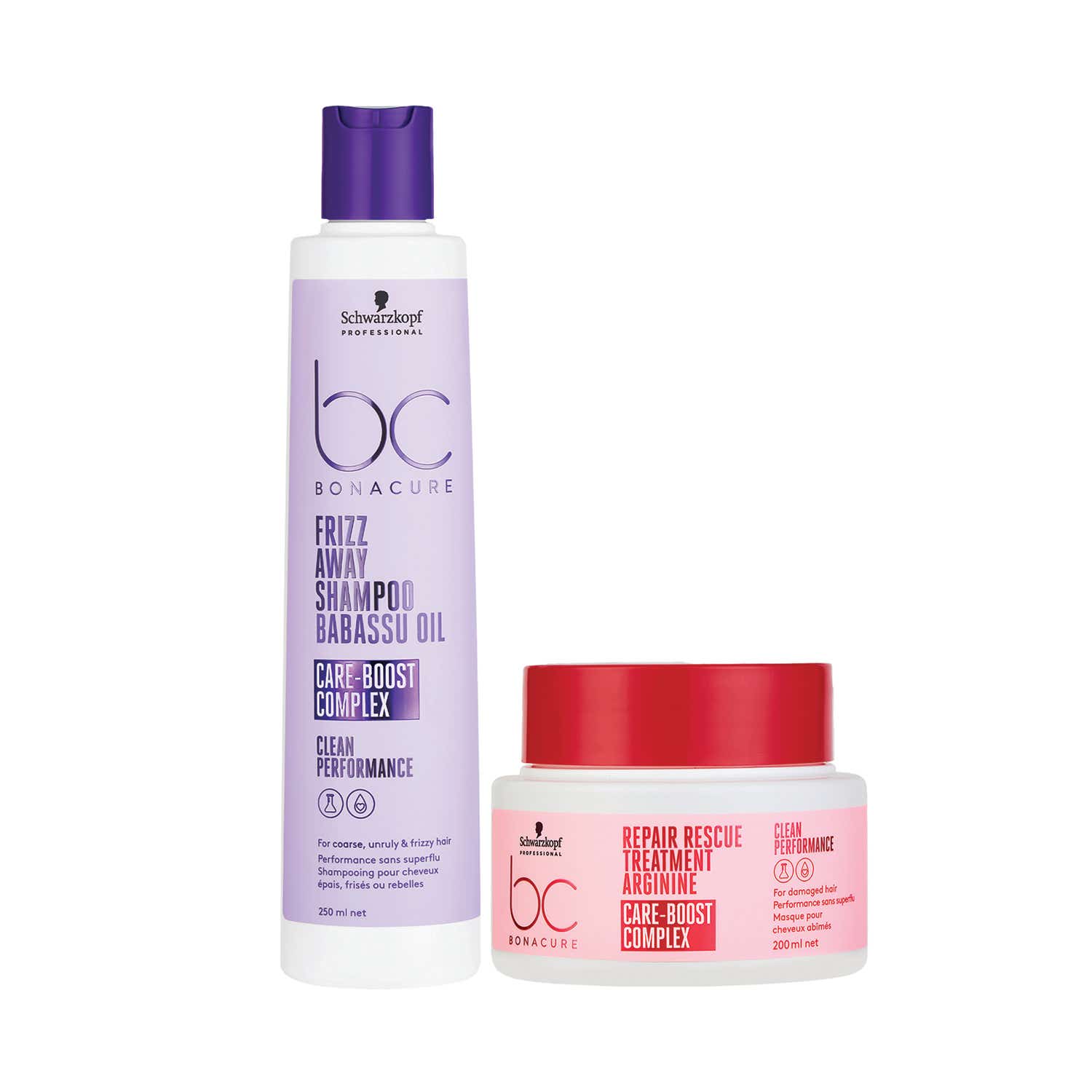 Schwarzkopf Professional | Schwarzkopf Professional Bonacure Frizz Away Shampoo and Repair Rescue Treatment Combo