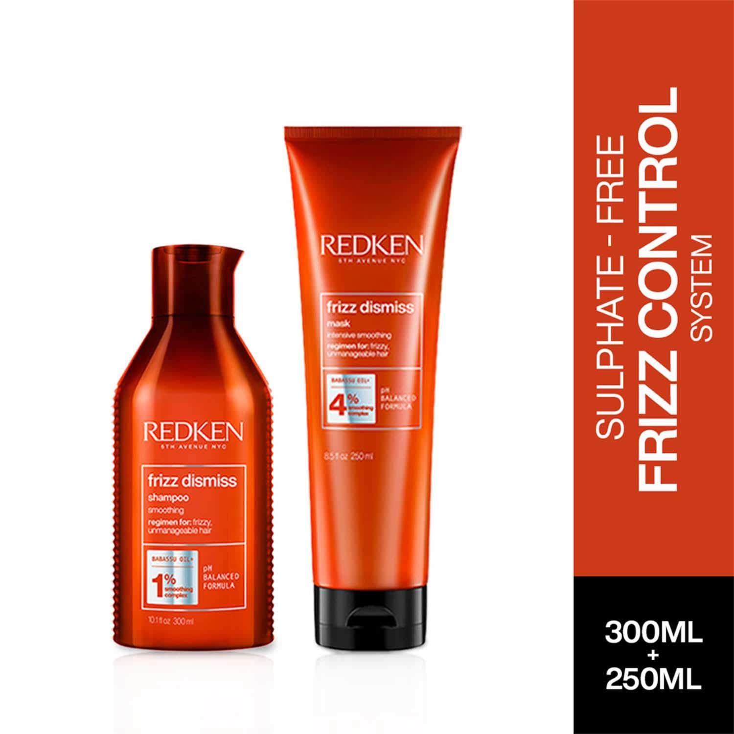 REDKEN | Redken's Anti-Frizz Combo - Frizz Dismiss Shampoo & Mask With Babassu Oil & Smoothening Complex