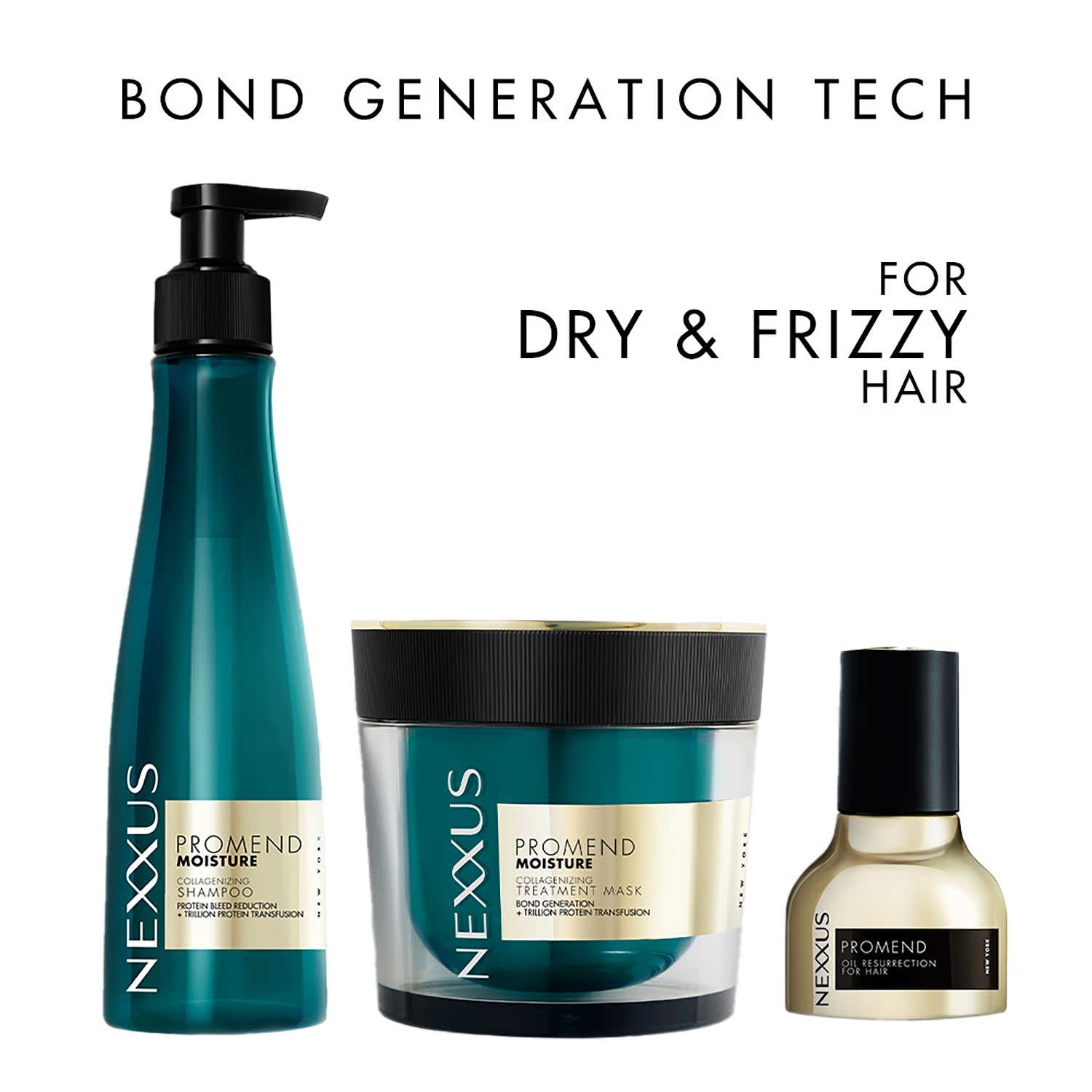 Nexxus | Nexxus Promend Moisture Shampoo, Hair Mask & Mini Serum Combo