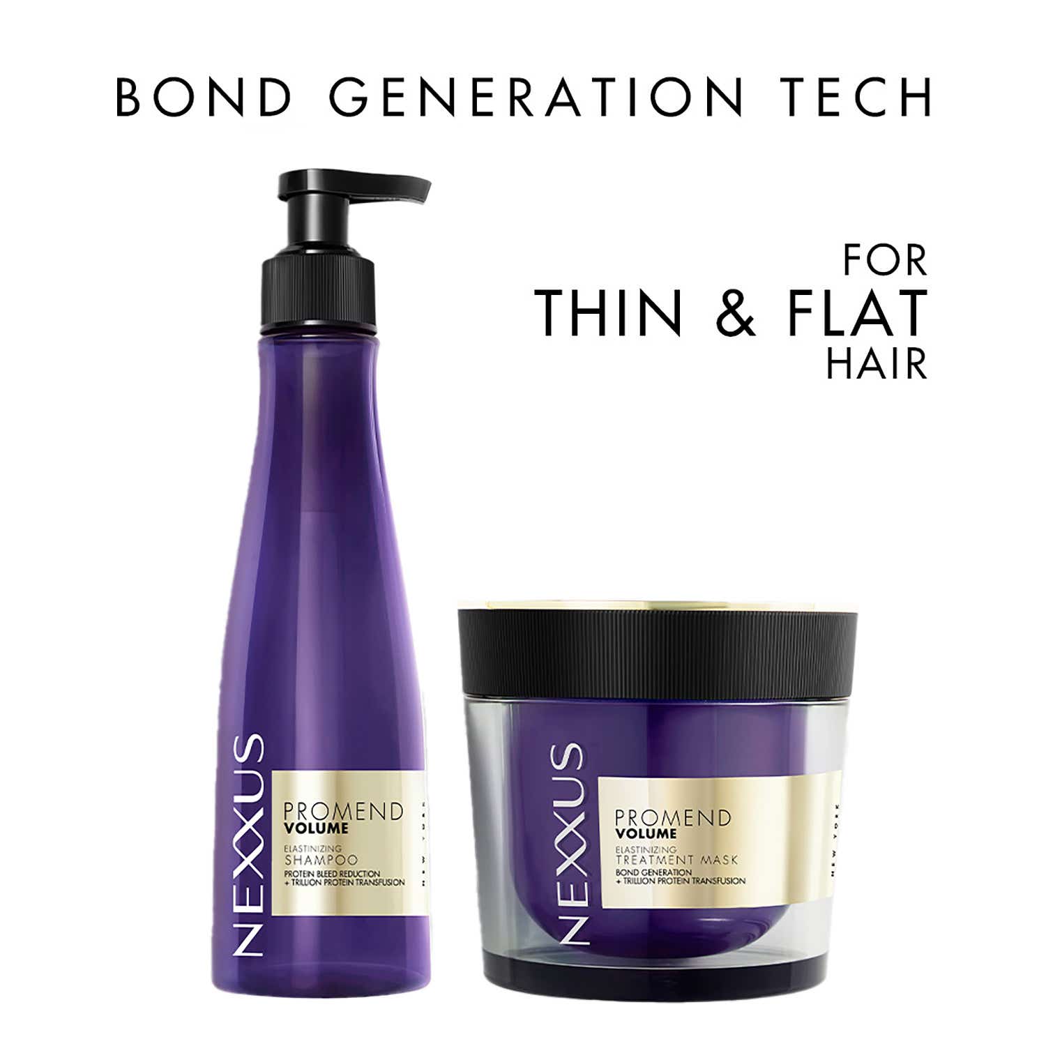 Nexxus | Nexxus Promend Volumizing Sulfate-Free Bond Repair Shampoo & Mask Duo Thin & Flat Hair Combo