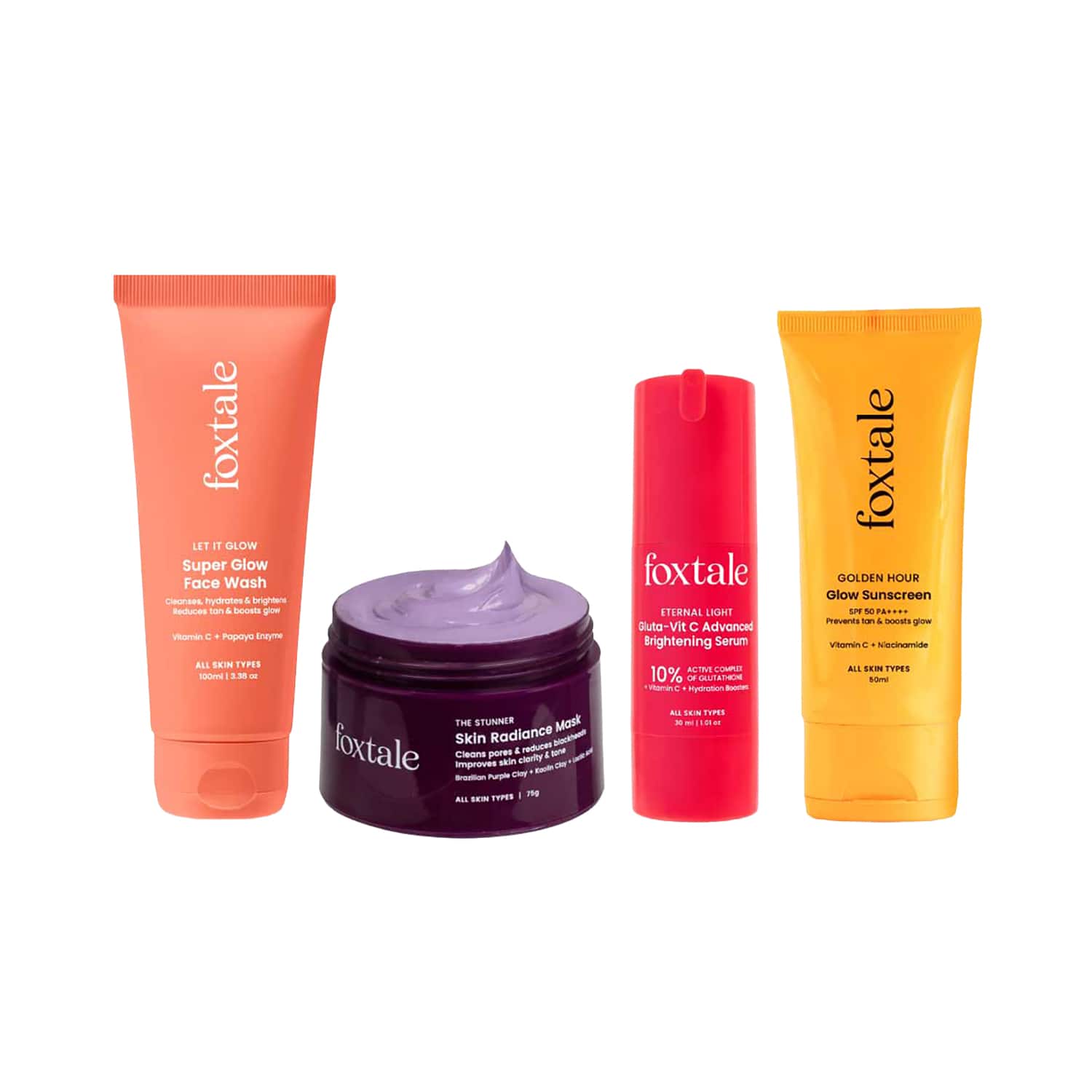 Foxtale | Foxtale Complete Glow Combo – 4 Steps to Tan-Free, Radiant Skin