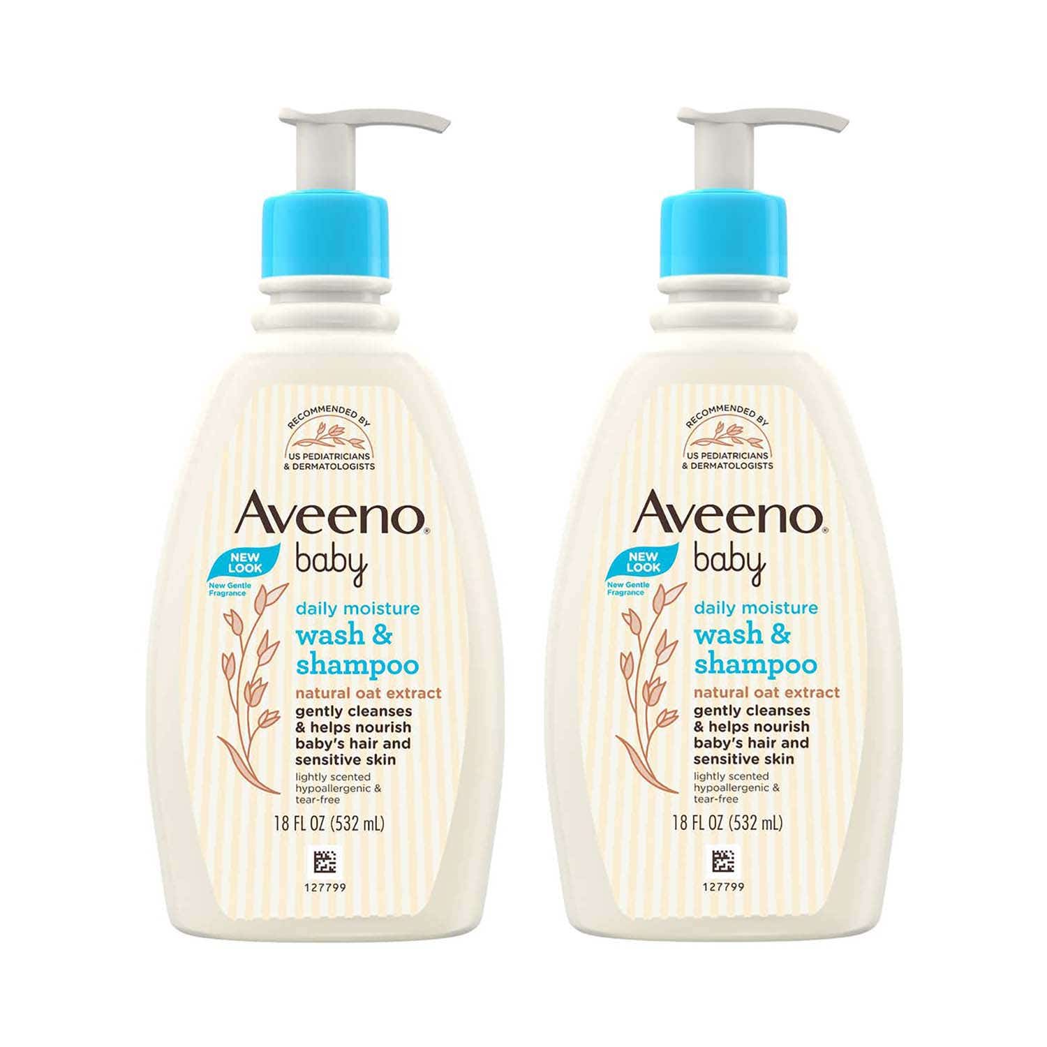 Aveeno | Aveeno Baby Daily Moisture Wash & Shampoo 532 Ml Combo