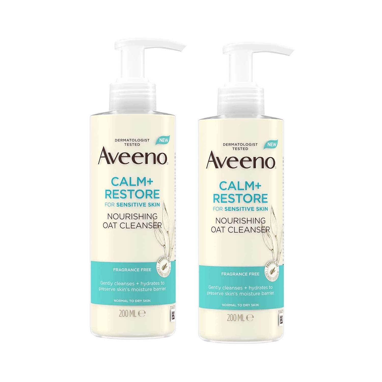 Aveeno | Aveeno Calm + Restore Nourishing Oat Cleanser 200 Ml Combo