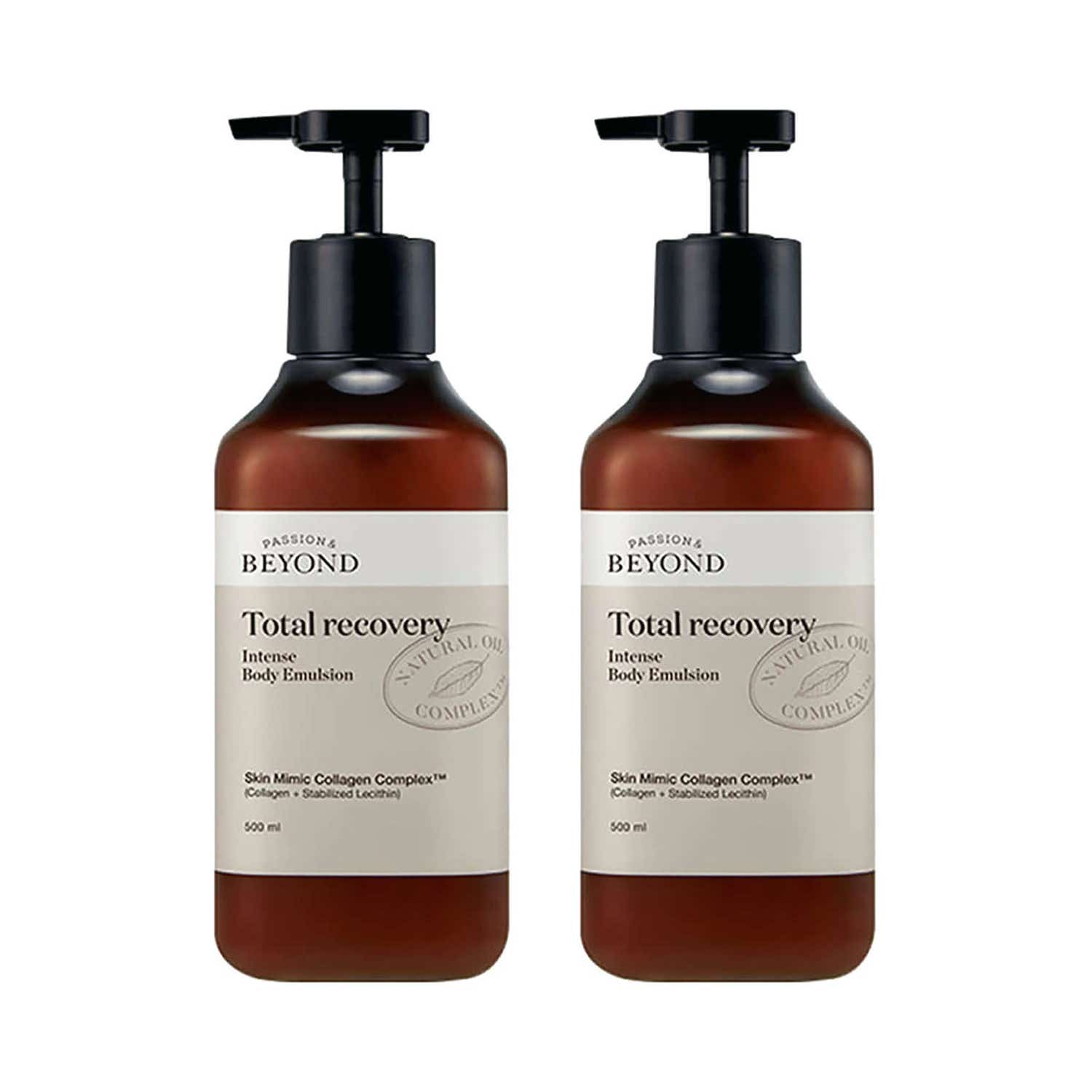 Beyond | Beyond Total Recovery Intense Emulsion Vegan Korean Body Lotion for dry skin Collagen 500 ml Combo