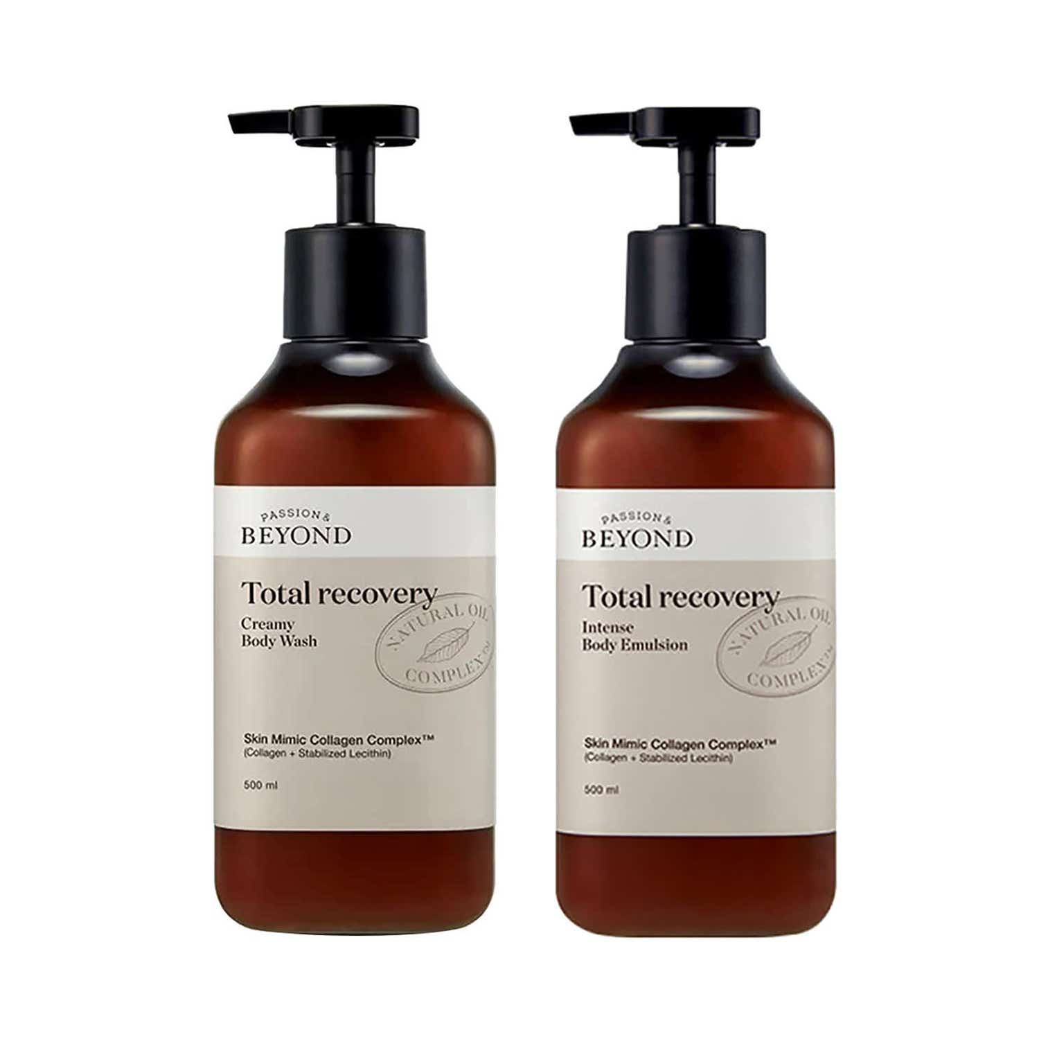 Beyond | Beyond Total Recovery Korean Creamy Body Wash & Body lotion for dry skin with Collagen Combo