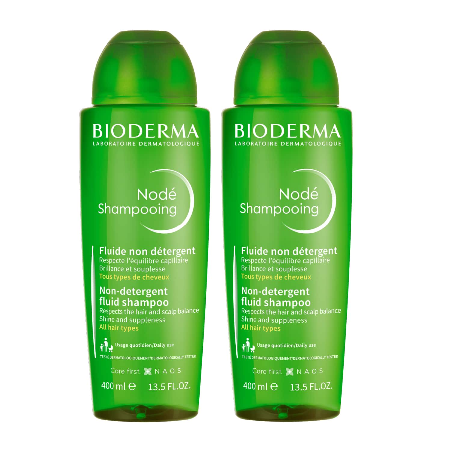 Bioderma | Bioderma Node Fluid Non-Detergent Shampoo Combo (Pack of 2) (400 ml)