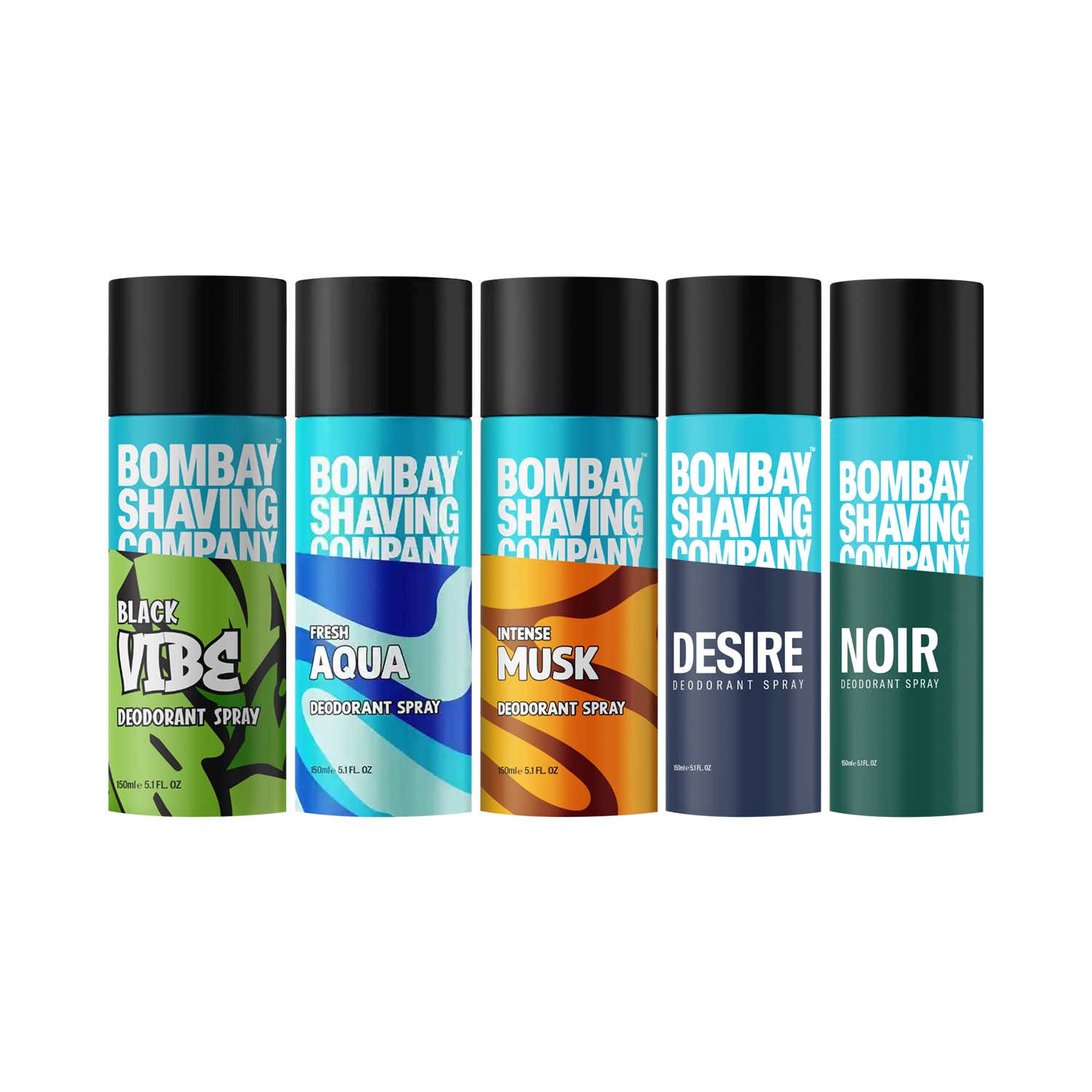 Bombay Shaving Company | Bombay Shaving Company Men’s Deodorant Gift Set  (5 x 150ml) Combo