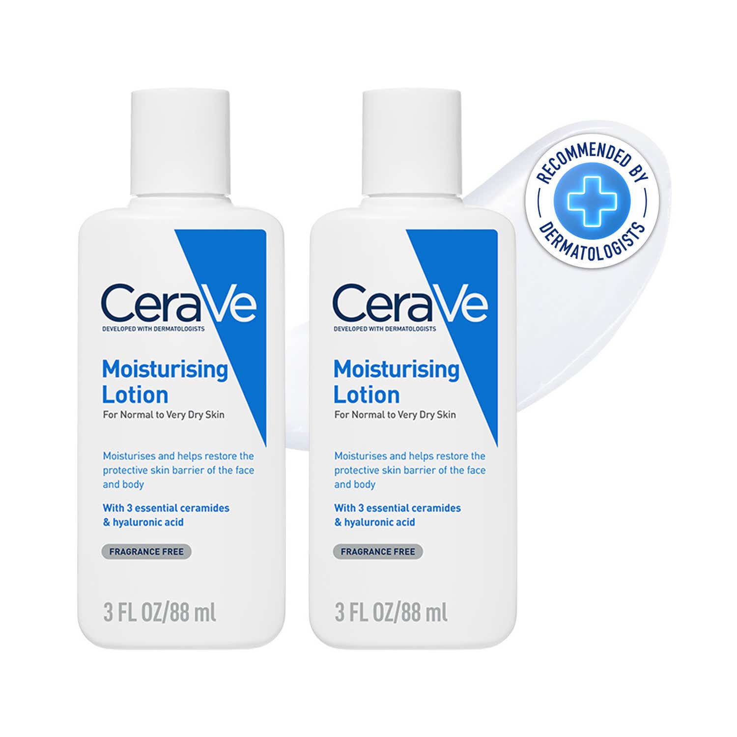 CeraVe | CeraVe Moisturizing Lotion For Dry Skin With Ceramides & Hyaluronic Acid 88 ml Combo