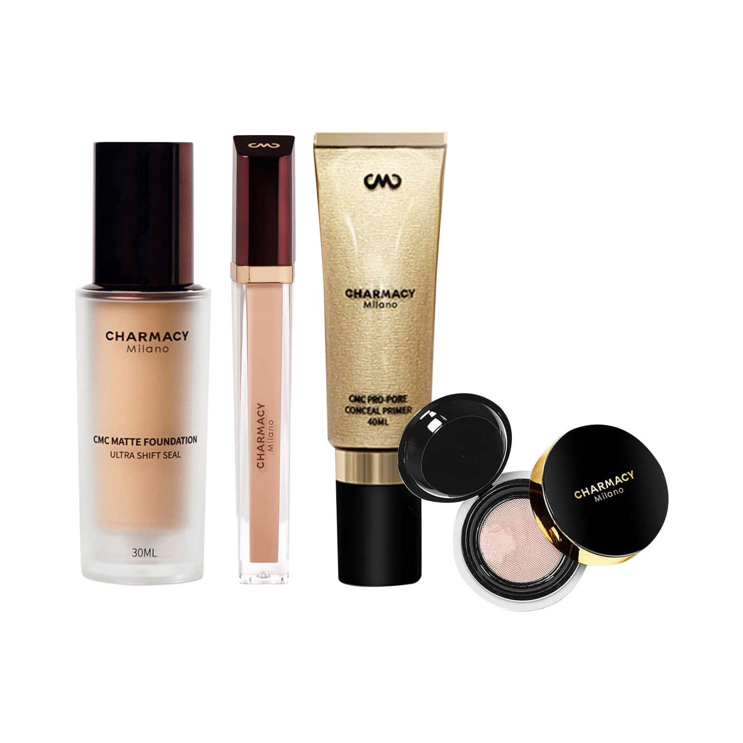 Charmacy Milano | Charmacy Milano Ace the Base Combo - Prep & Set + Foundation + Concealer
