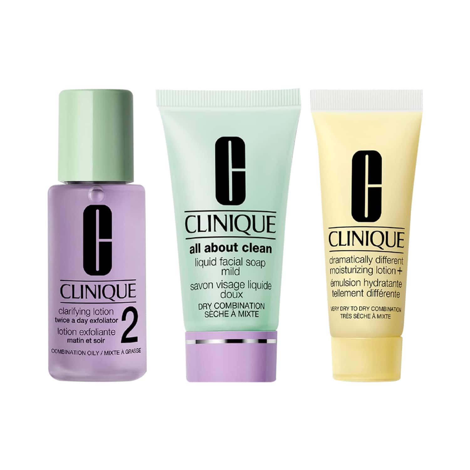 CLINIQUE | Clinique 3-Step Daily Skincare Essentials Combo for Combination to Oily Skin