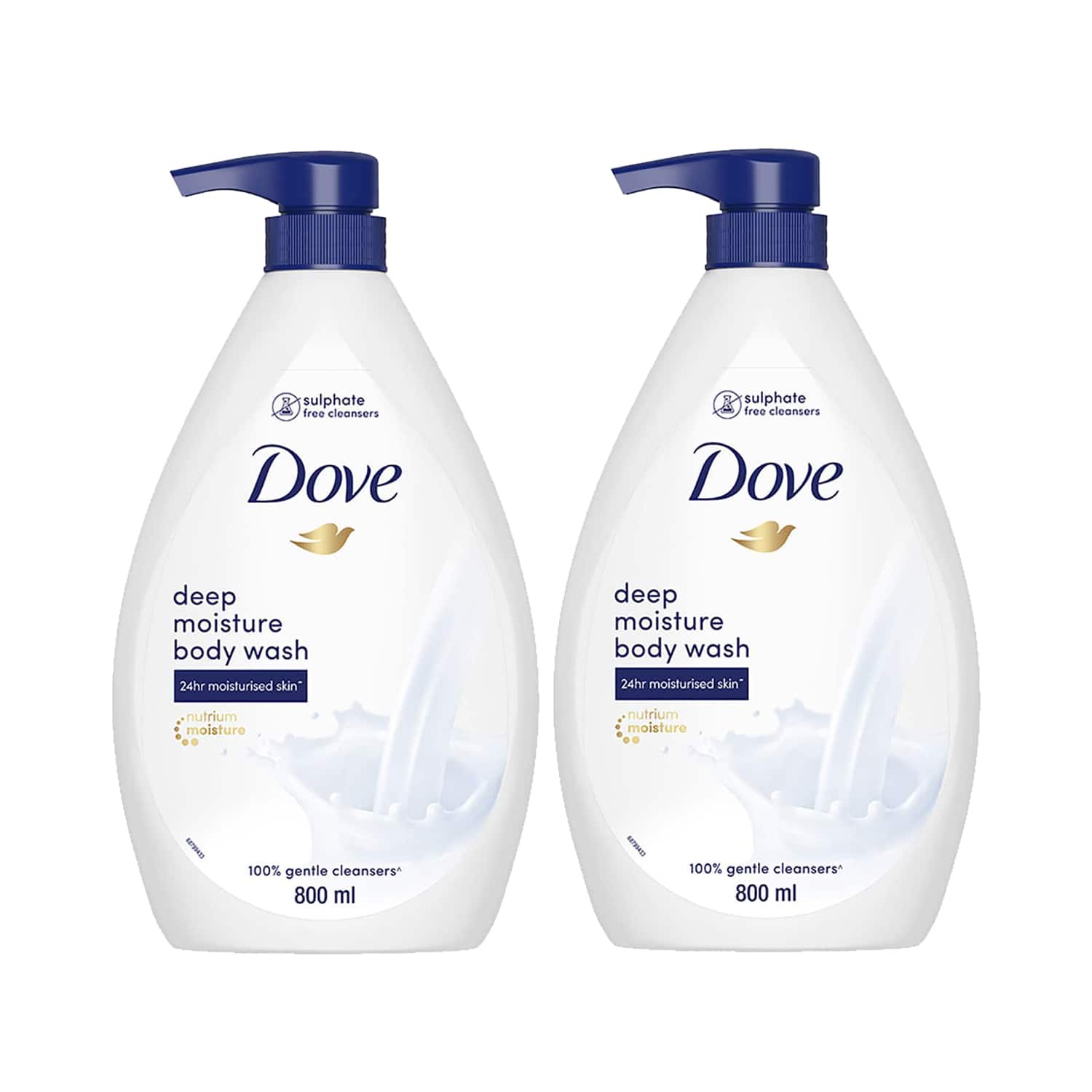 Dove | Dove Deep Moisture Body Wash Pack of 2 Combo (800 ml x2 )