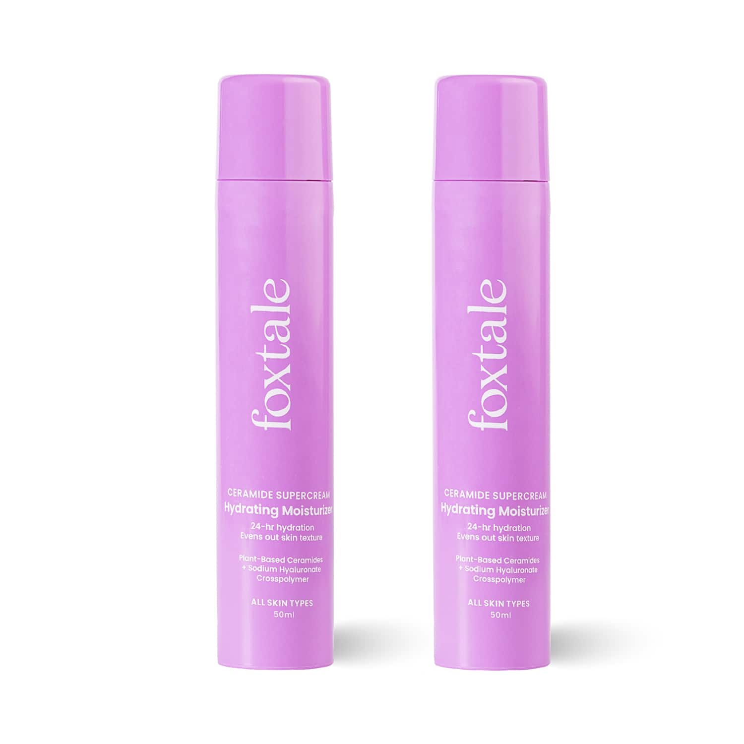 Foxtale | Foxtale Ceramide Supercream Hydrating Rich Moisturizer (50ml) Pack of 2 Combo