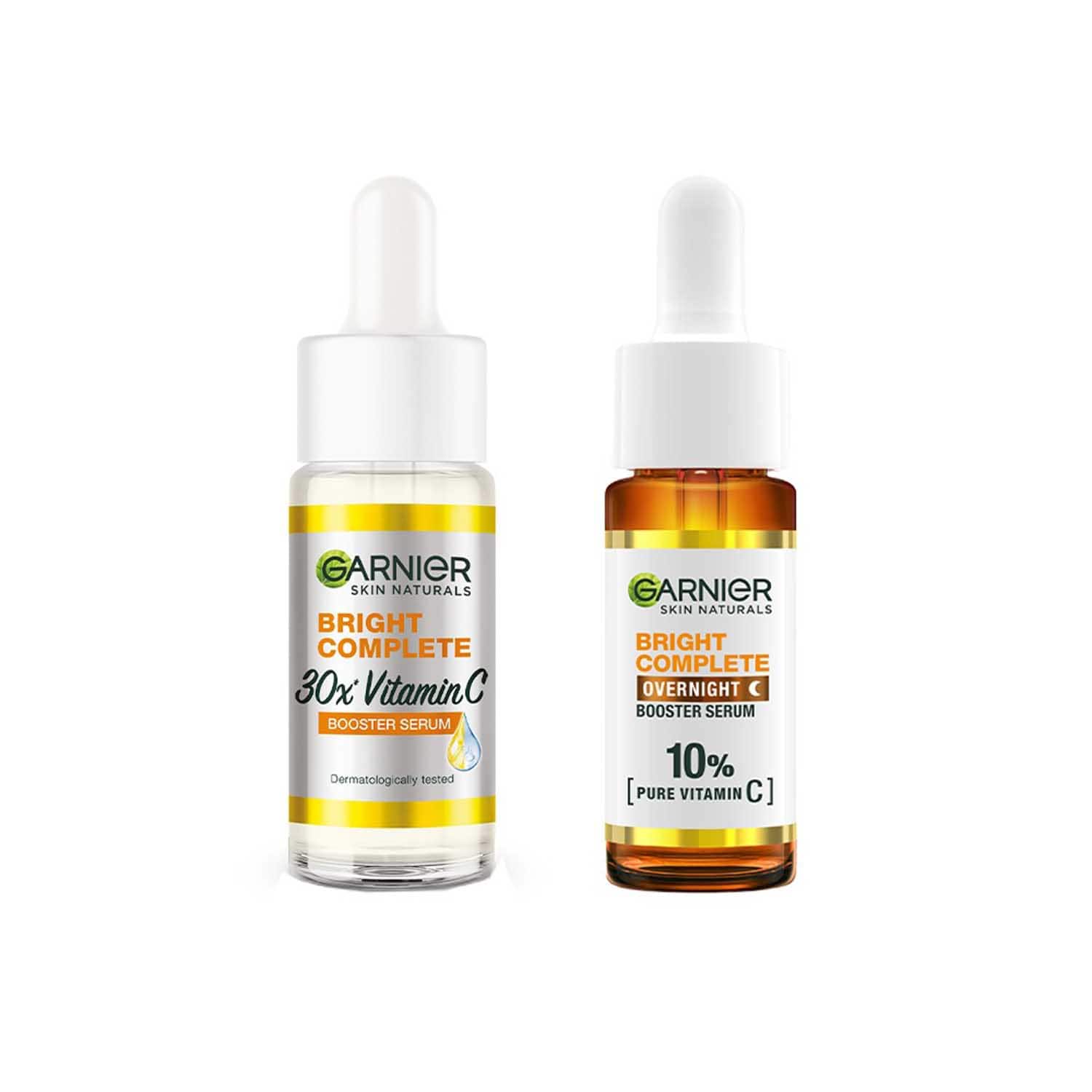 Garnier | Garnier 30X Vitamin C Day + 10% Vitamin C Night Serum Pack of 2 Combo (15 ml + 15 ml)