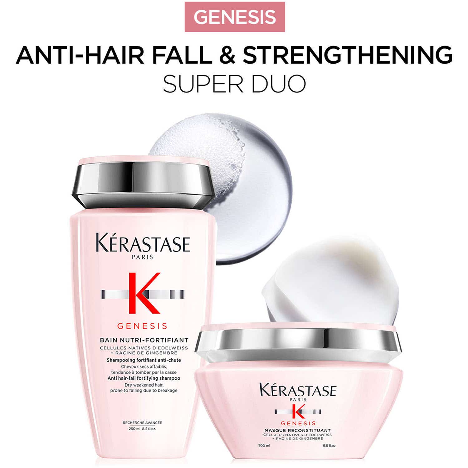 KERASTASE | Kerastase Genesis Anti-Hair Fall Shampoo & Mask Combo for Normal to Dry Hair