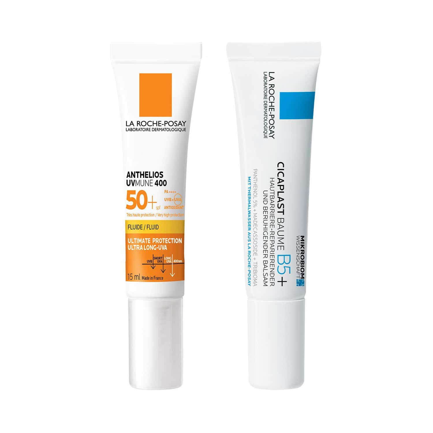 LA ROCHE-POSAY | LA ROCHE-POSAY Day & Night Skincare Minis, Cicaplast B5+ & Anthelios Invisible Fluid Combo