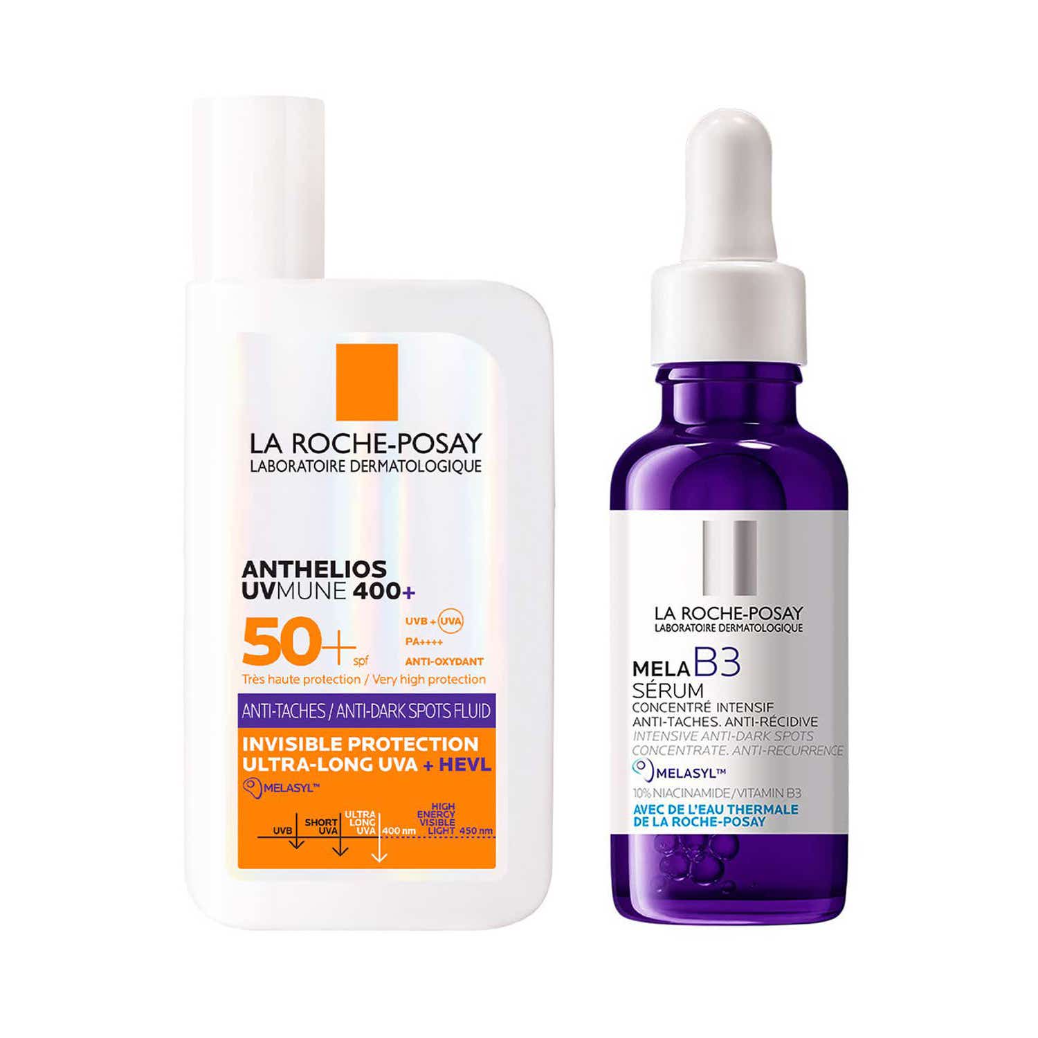 LA ROCHE-POSAY | LA ROCHE-POSAY Skin Brightening, Mela B3 Serum + Anthelios Anti-Dark Spots Sunscreen Combo