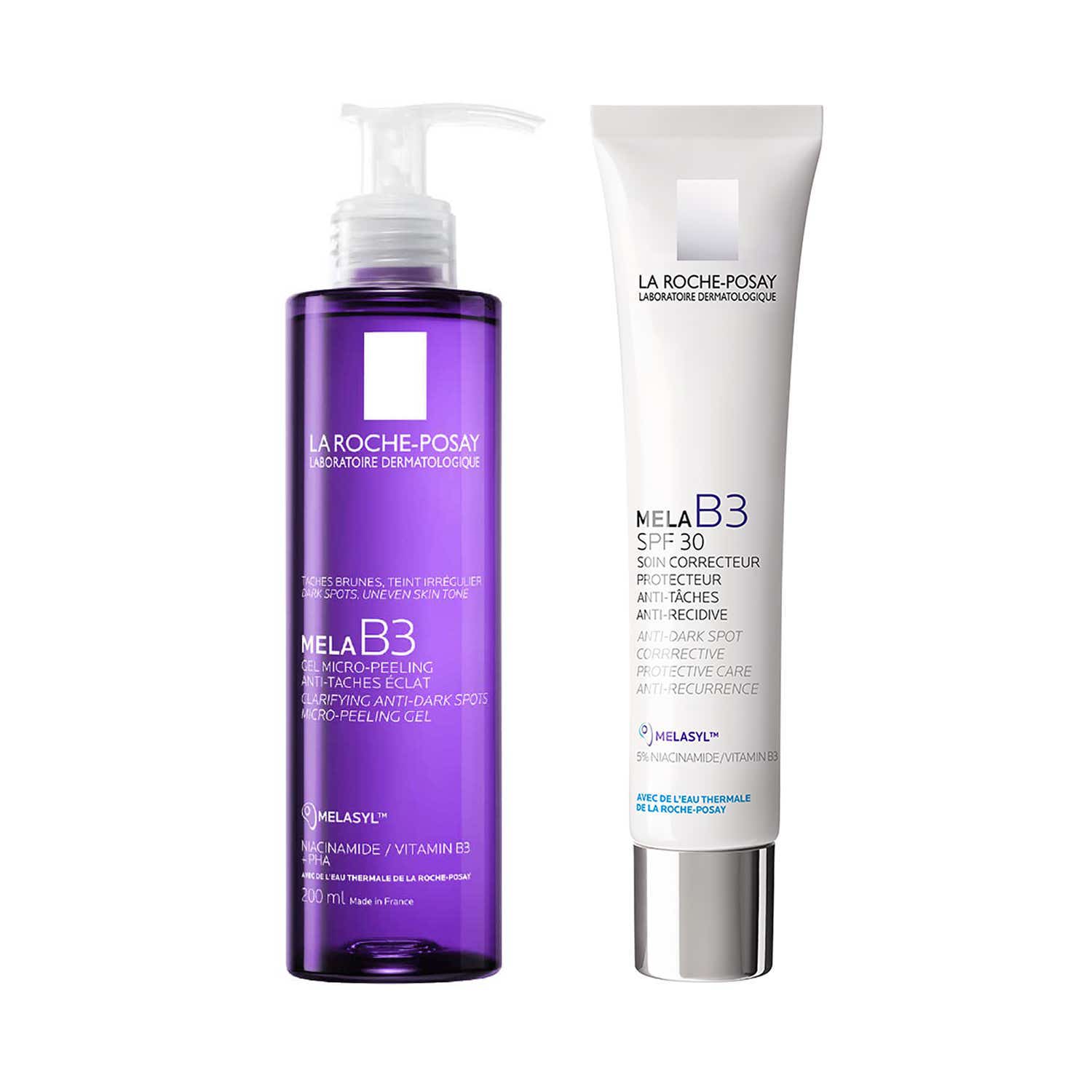 LA ROCHE-POSAY | LA ROCHE-POSAY Mela B3 Anti-Dark Spots, Mela B3 Facewash & Mela B3 Moisturizer with SPF30 Combo