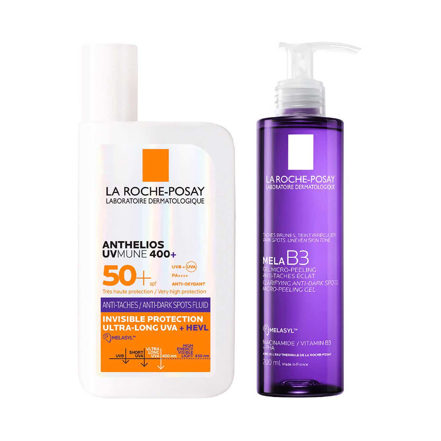 LA ROCHE-POSAY | LA ROCHE-POSAY Radiance Mela B3 Facewash + Anthelios Anti-Dark Spots Sunscreen Combo