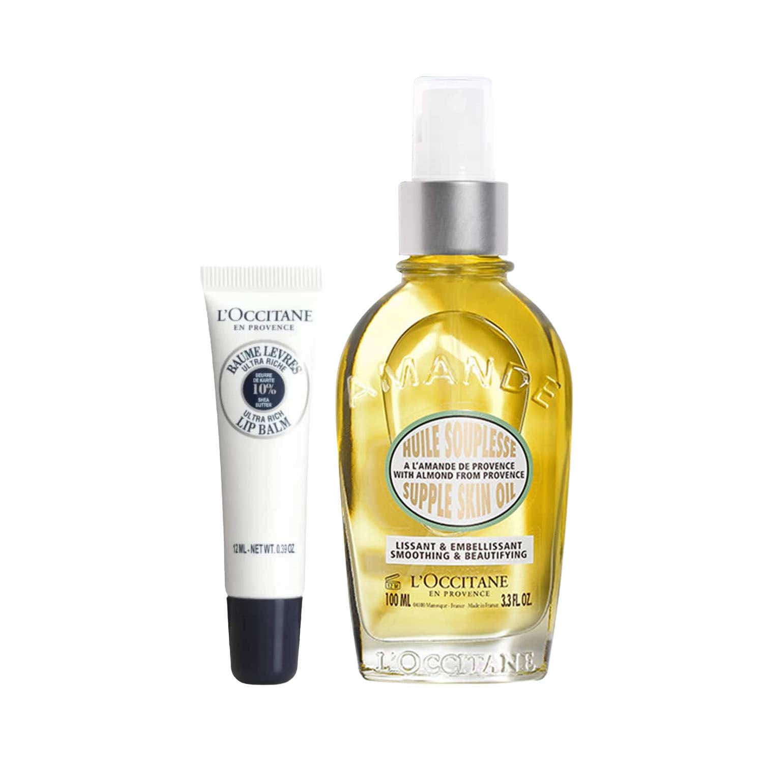 L'occitane | L'Occitane Almond & Shea Radicance Duo - Skin Oil & Lip Balm Combo