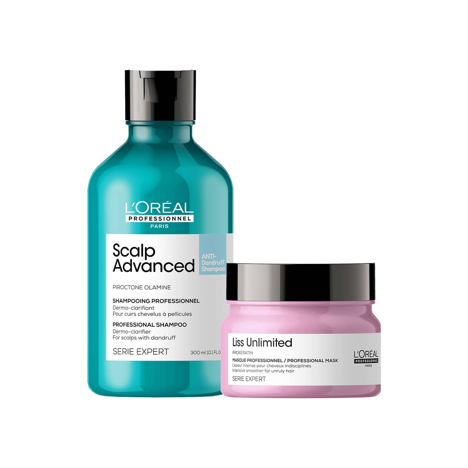L'OREAL PROFESSIONNEL | L'OREAL PROFESSIONNEL Scalp Advanced Anti-Dandruff Shampoo(300 ml)& Liss Unlimited Hair Mask(250 ml)