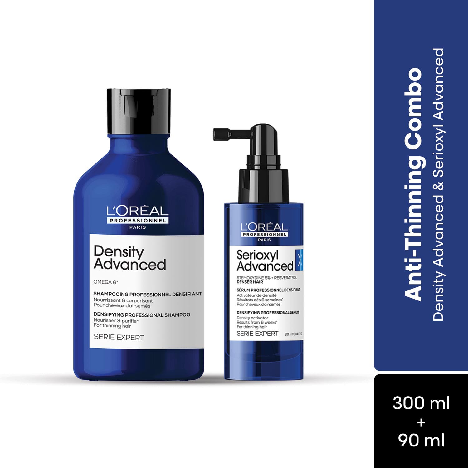 L'OREAL PROFESSIONNEL | L'OREAL PROFESSIONNEL Density Activator Regime-Density Advanced Shampoo & Serioxyl Advanced Combo