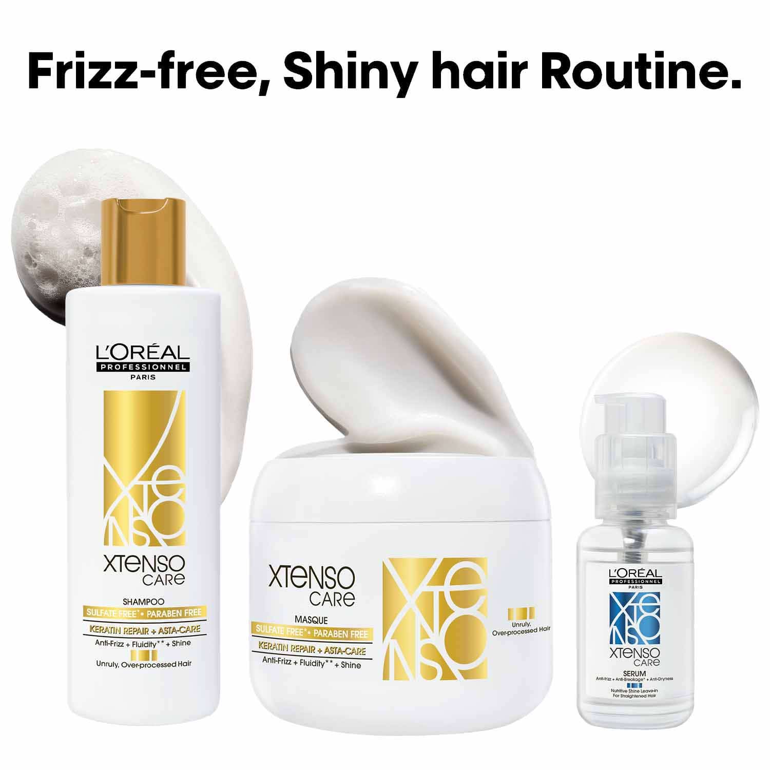 L'OREAL PROFESSIONNEL | L'OREAL PROFESSIONNEL X-Tenso Care Sulfate free Shampoo (250 ml), Masque(196 g) & Serum (50 ml)