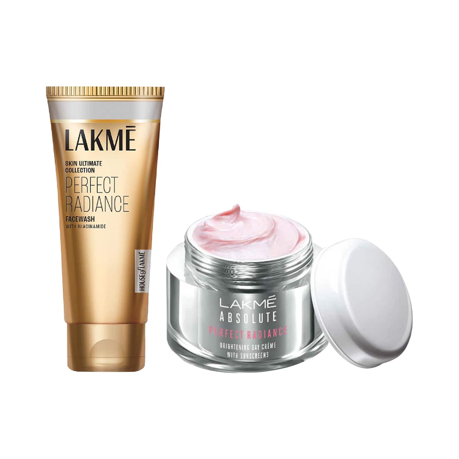 Lakme | Lakme Perfect Radiance Brightening Day Cream (50 g) and Facewash (100 g) Combo