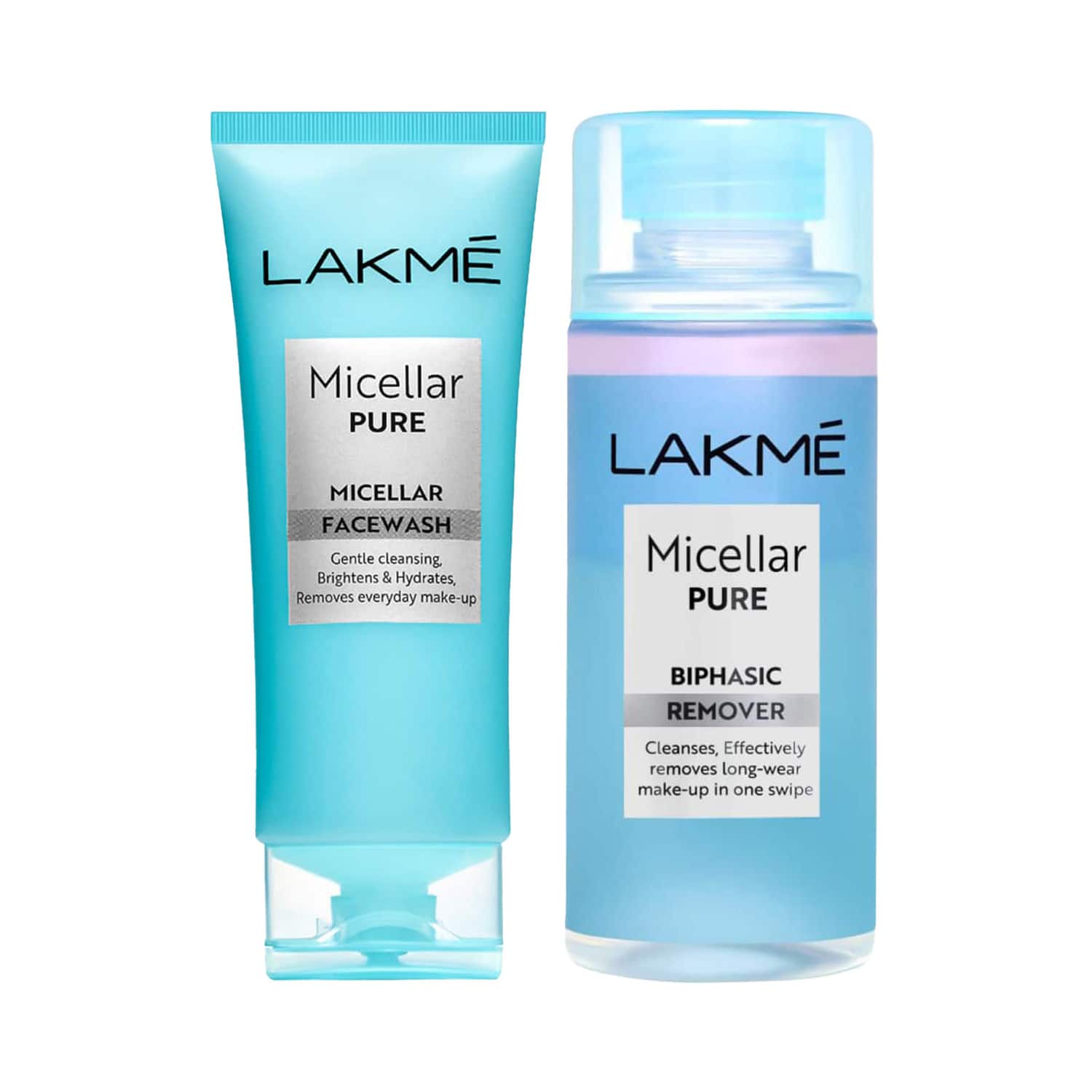Lakme | Lakme Micellar Pure Facewash + Bi-Phasic Remover Combo