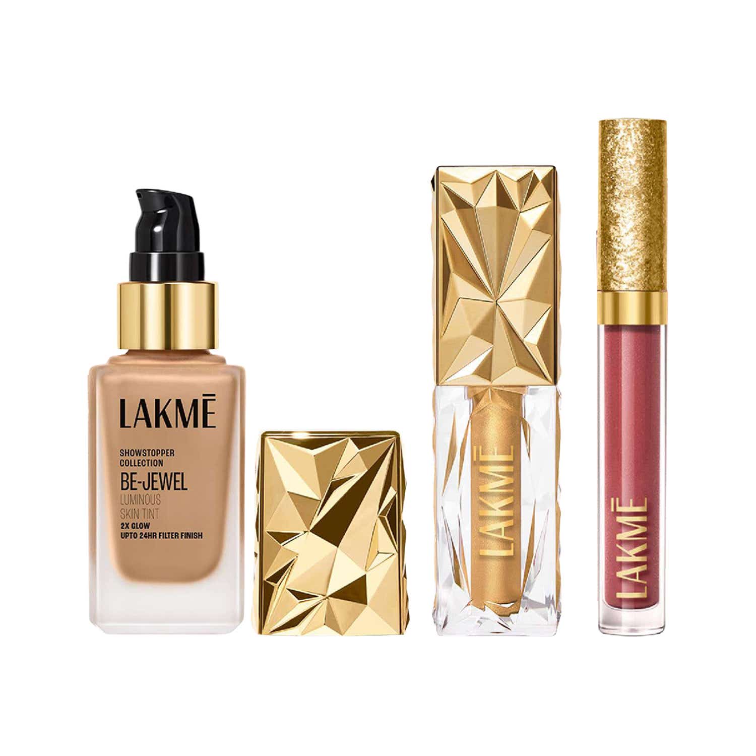 Lakme | Lakme Be-Jewel  Lip Liquid, Skin & Eye Tint Combo