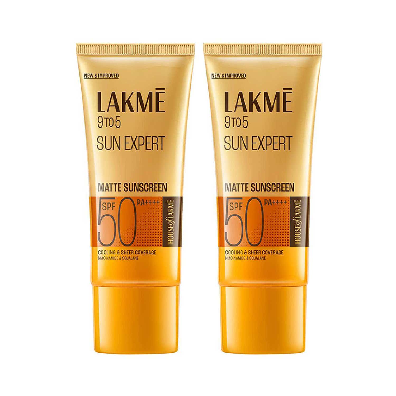 Lakme | Lakme Matte Sunscreen SPF 50 Pa++++, Niacinamide, UVA-B Protection 100ml Combo Of 2