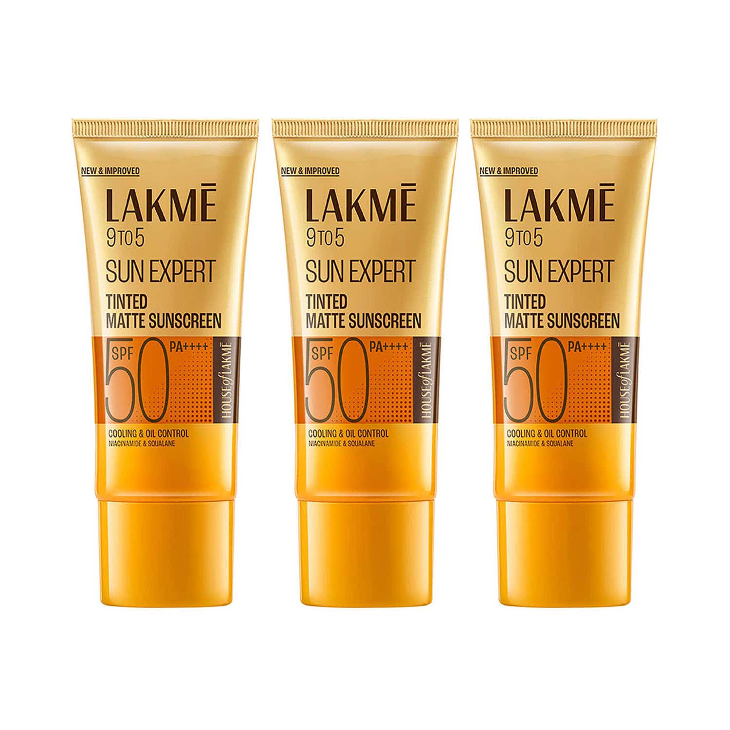 Lakme | Lakme Tinted Sunscreen SPF 50 Pa +++ UVA/B Protection, For All Skin Type 50 ml Combo Of 3