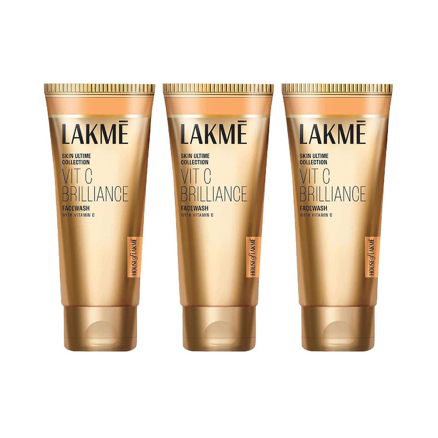 Lakme | Lakme Vitamin C Brilliance Facewash with Vitamin C 100 g Combo Of 3
