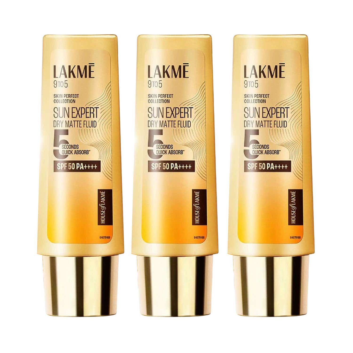 Lakme | Lakme Sun Expert Dry Matte Fluid SPF 50++++ Sunscreen with 1% Niac & Ceramide 50 ml Combo Of 3