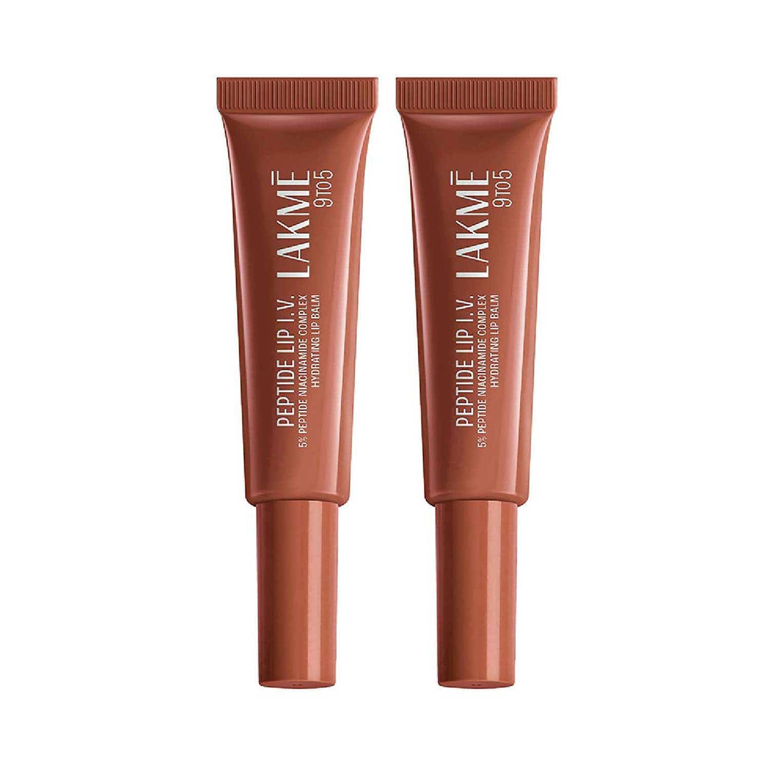 Lakme | Lakme Peptide Lip Iv, Hydrating Lip Balm, Brown Lip Retreat 10 g Combo Of 2