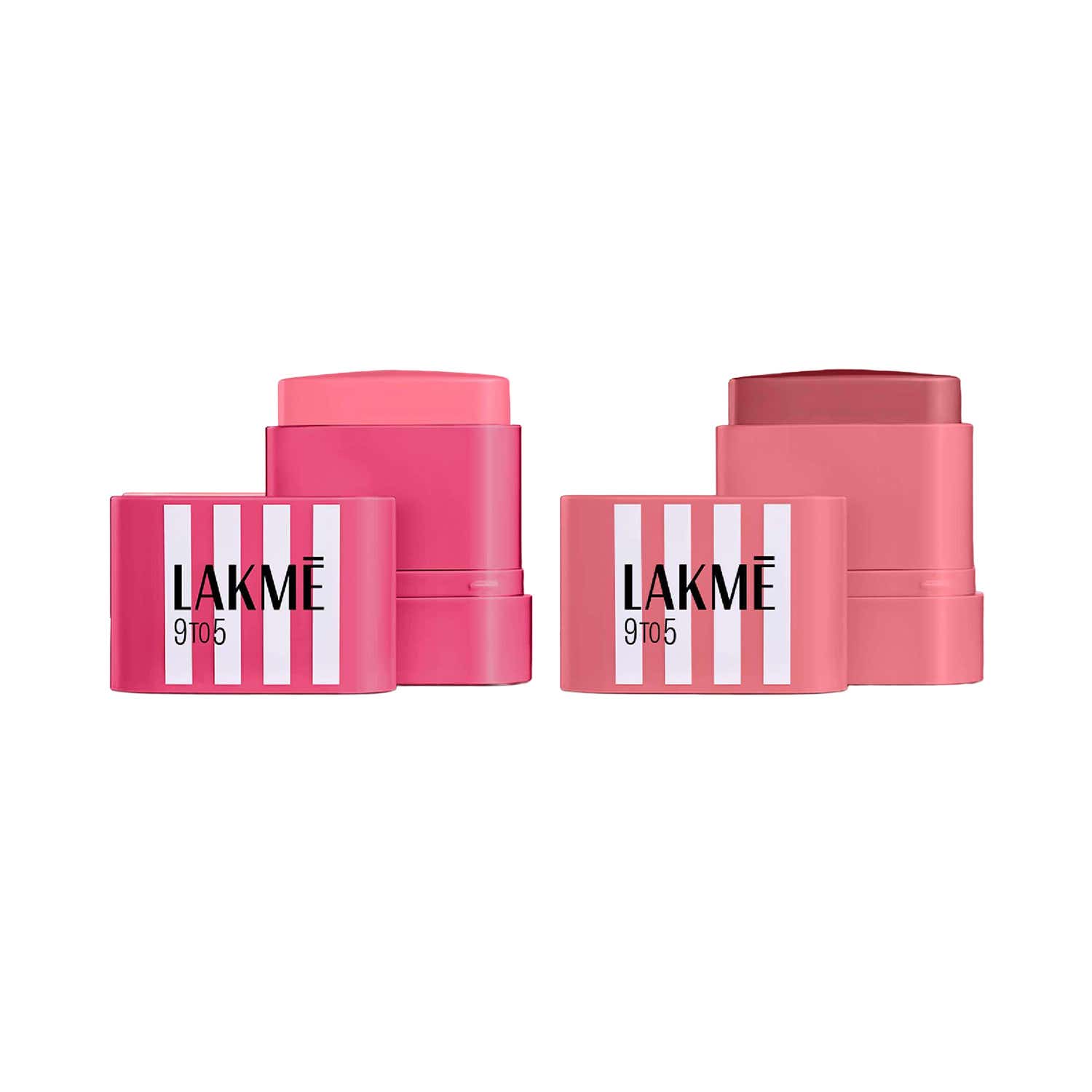 Lakme | Lakme 9to5 Hya Beach Edit SPF Blush Sunset Rose, Vacay Mauve, Creamy Texture, Travel Friendly Combo