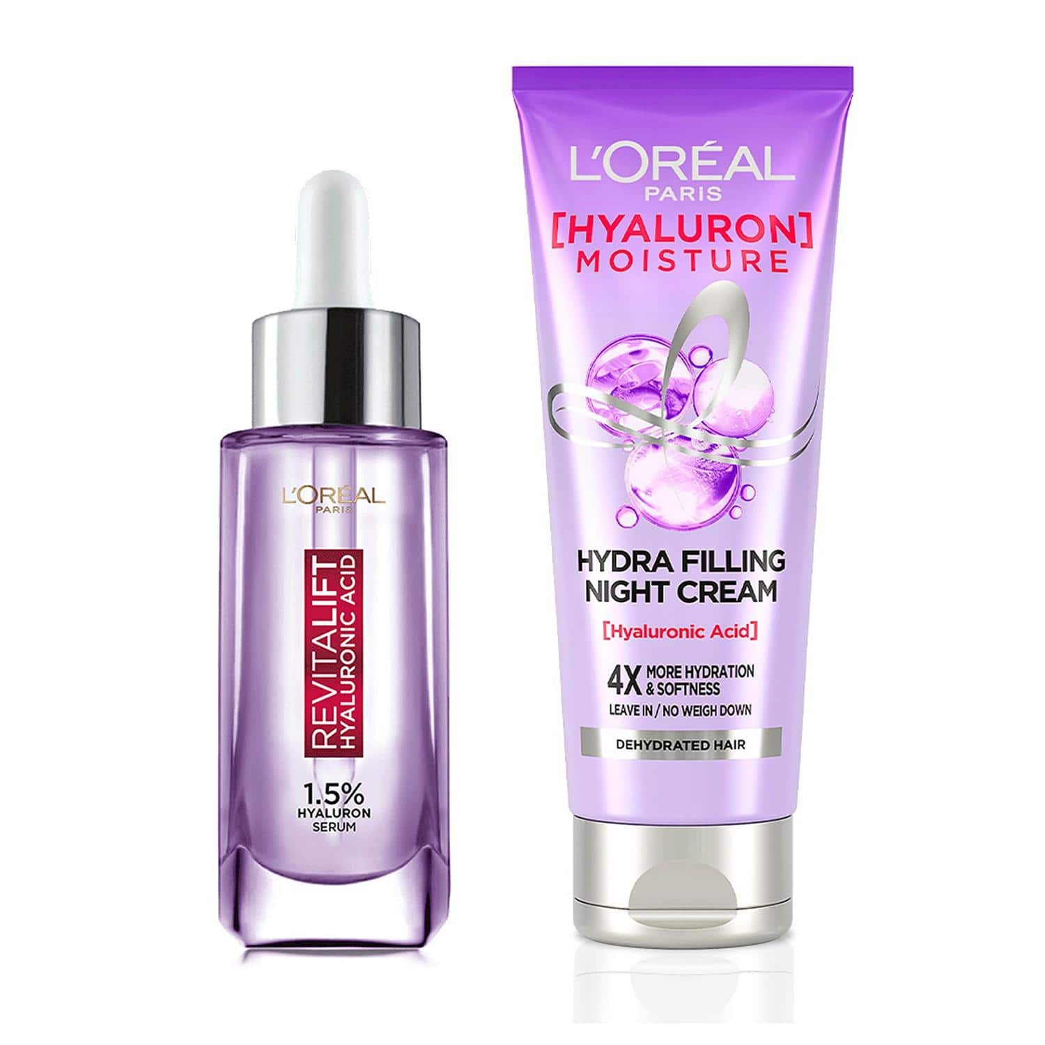 L'Oreal Paris | L'Oreal Paris Hydrated Hair and Skin Kit (Serum with Night Cream)