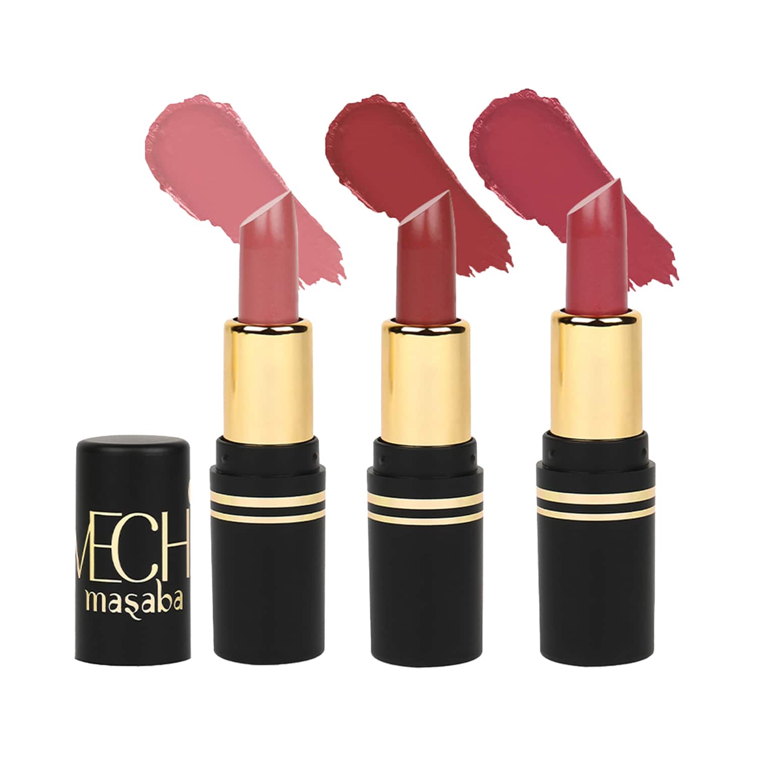 LoveChild Masaba | LoveChild Masaba Long Stay Ultra Matte Lipstick Kit 8 - Buzz-Kill 2.0, Hashbrown, Moody Modak