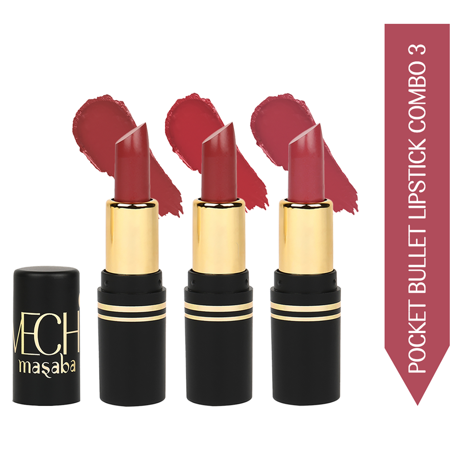 LoveChild Masaba | LoveChild Masaba Long Stay Ultra Matte Lipstick Kit 3 - Pasta-La-Viesta, Moody Modak , Hashbrown