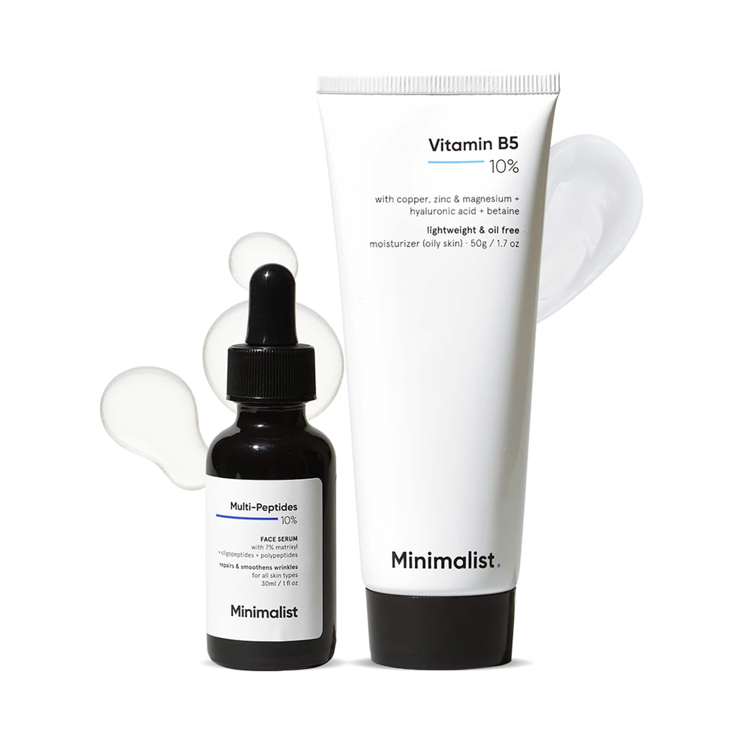 Minimalist | Minimalist Age Defying Hydration Combo Vitamin B5 10% Moisturizer +  Multi Peptide Night Serum