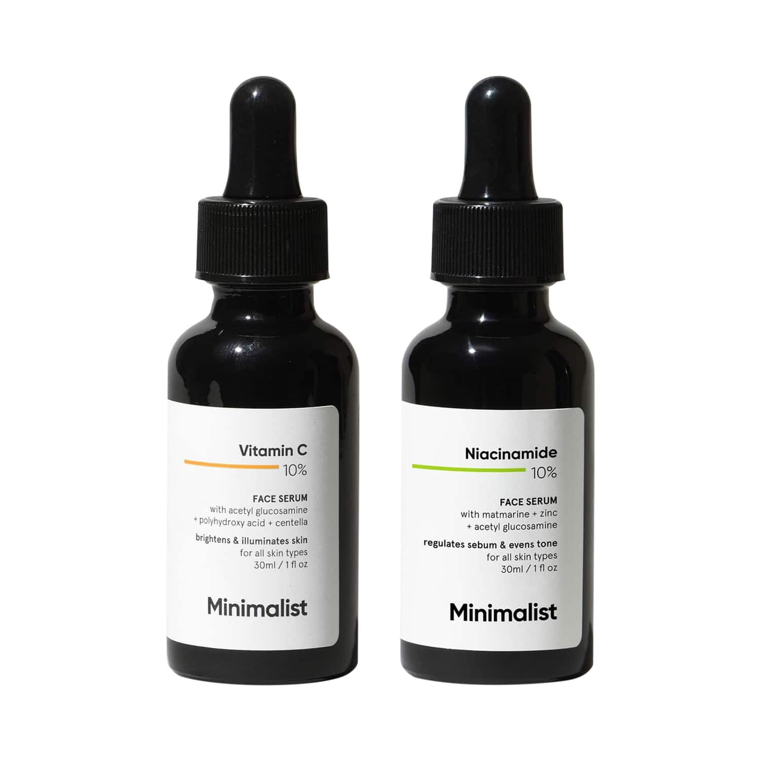 Minimalist | Minimalist Radiance + Acne Care Serum Duo