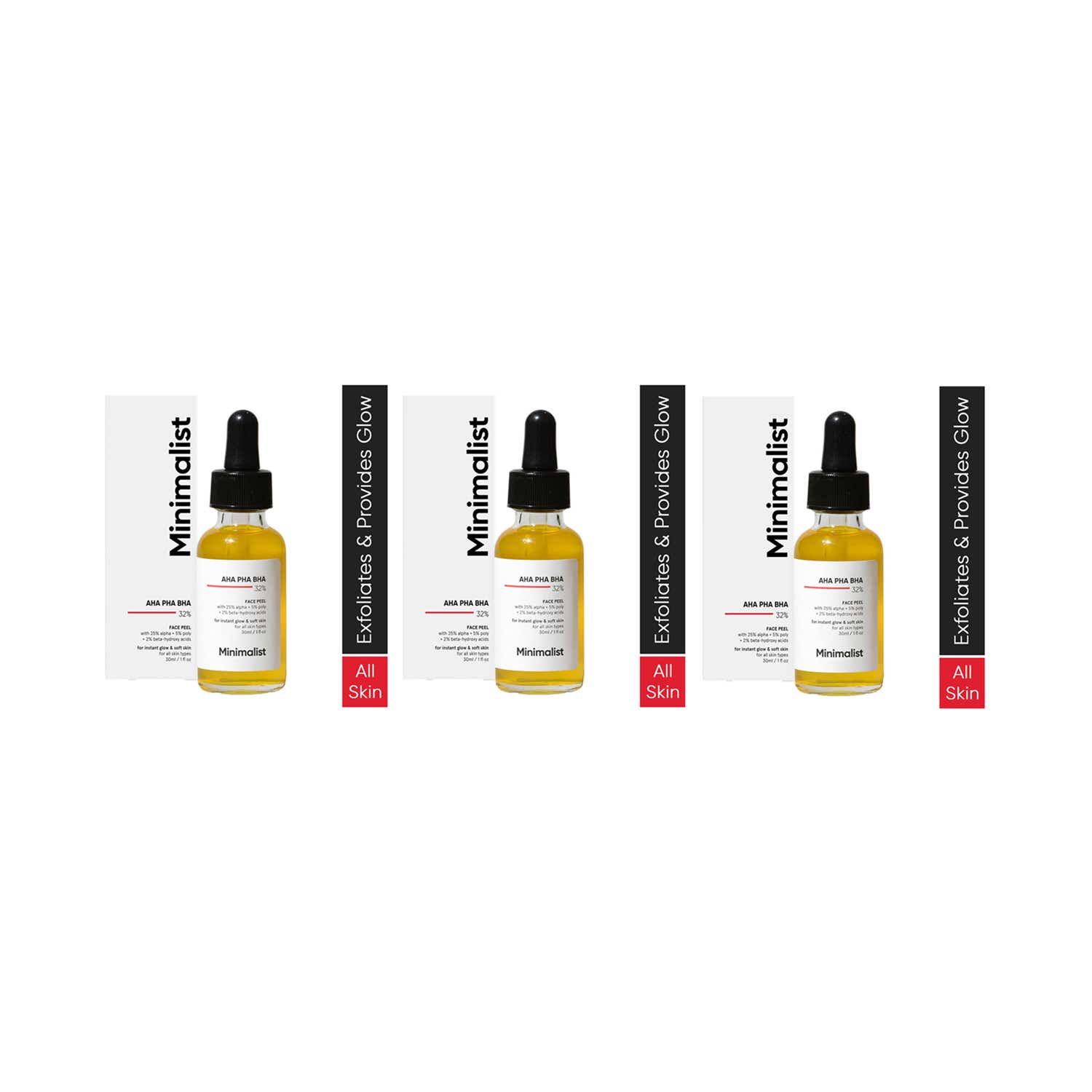 Minimalist | Minimalist AHA 25% + PHA 5% + BHA 2% Face Peel (30 ml) - Combo of 3