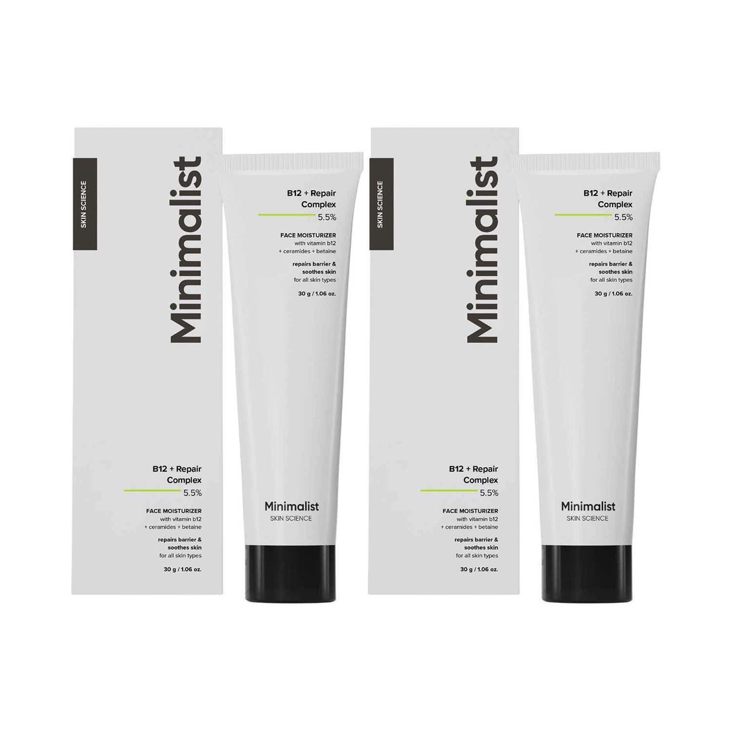 Minimalist | Minimalist B12 + Repair Complex 5.5% Moisturizer (30 g) - Combo of 2