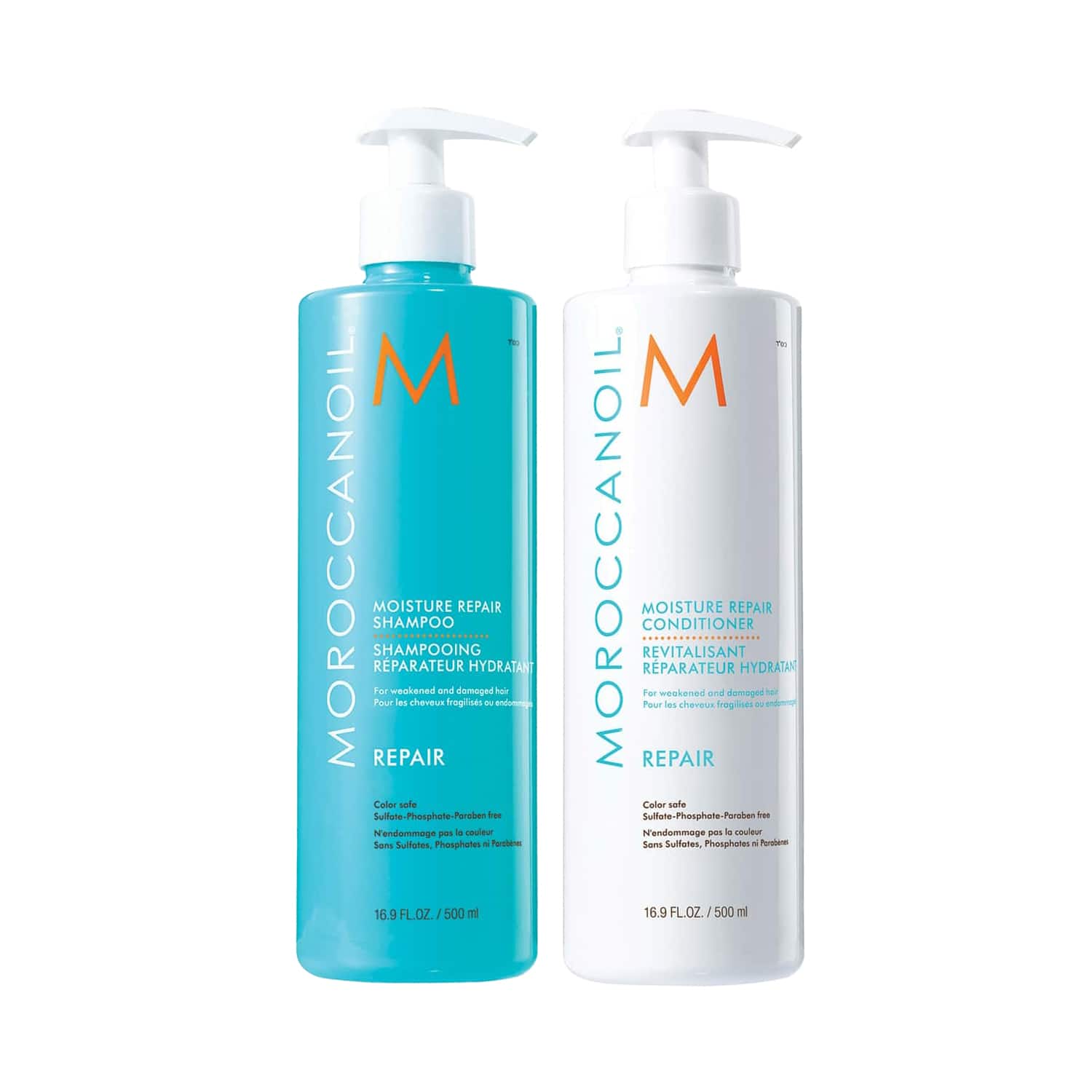 Moroccanoil | Moroccanoil Moisture Repair Shampoo and Conditioner Combo (500 ml + 500 ml)