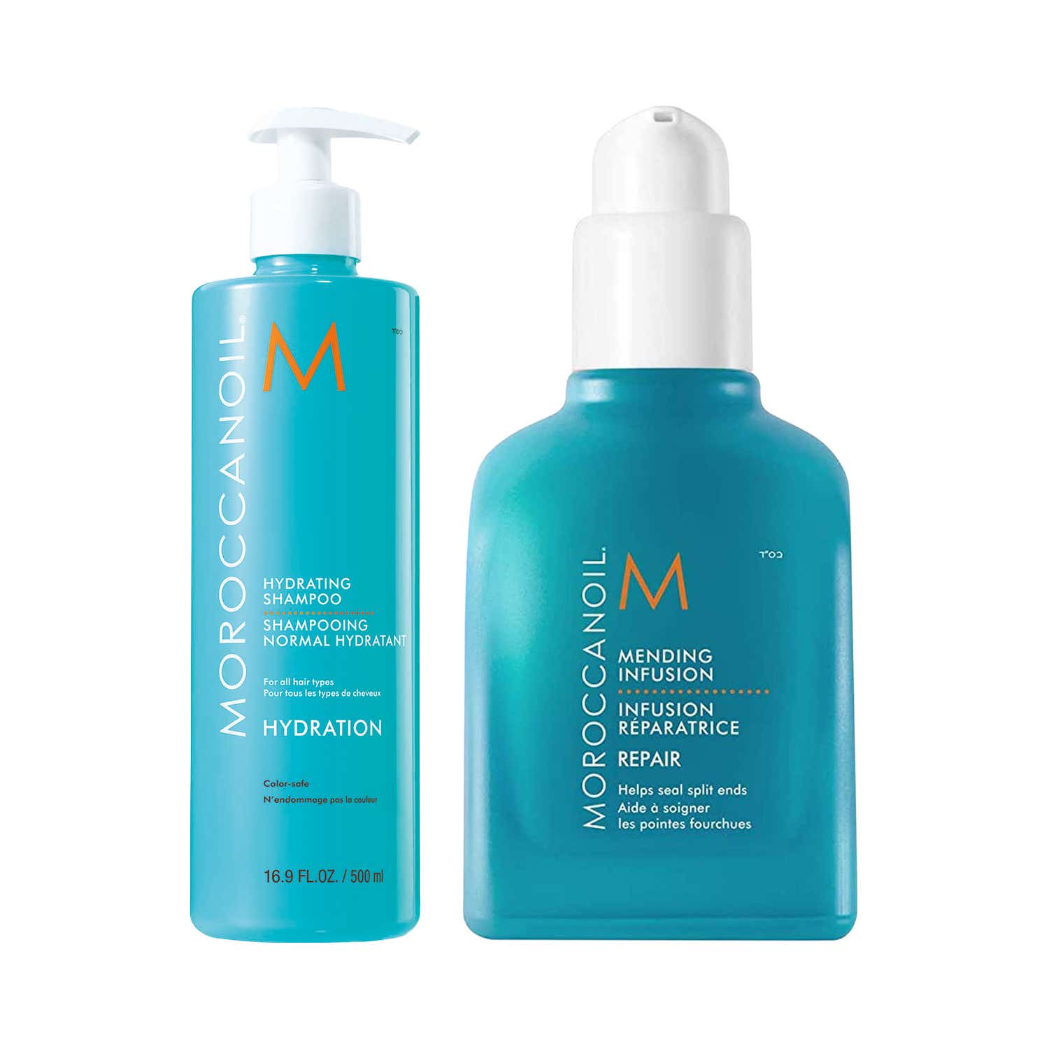 Moroccanoil | Moroccanoil Hydration & Repair Duo (Shampoo 500 ml + Mending Infusion 75 ml) Combo