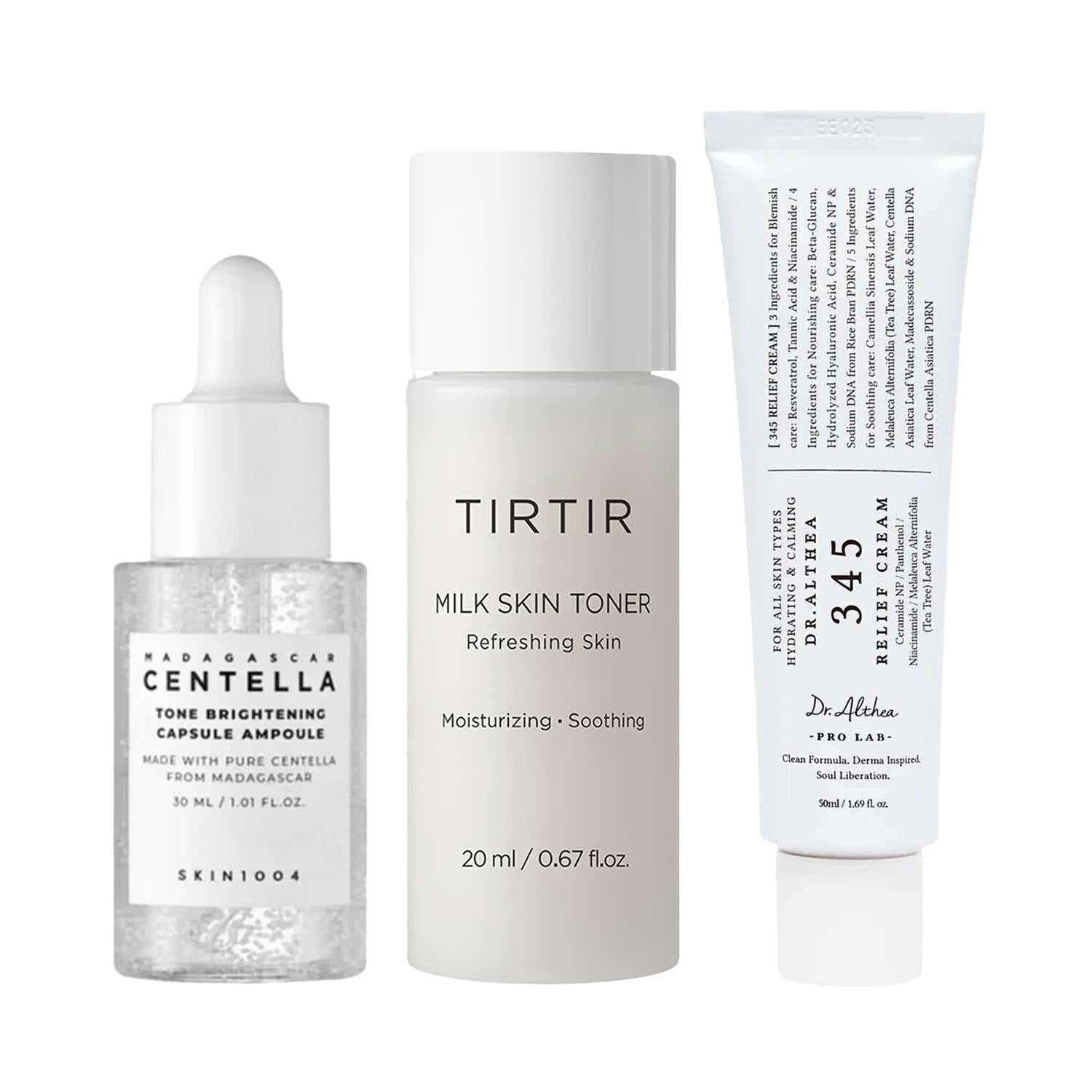 SKIN1004 | Skin1004 + TIRTIR + Dr.Althea Skin Care Gift Set ( Ampoule 30 ml+ Toner 20 ML + Relief Cream 50 ML)